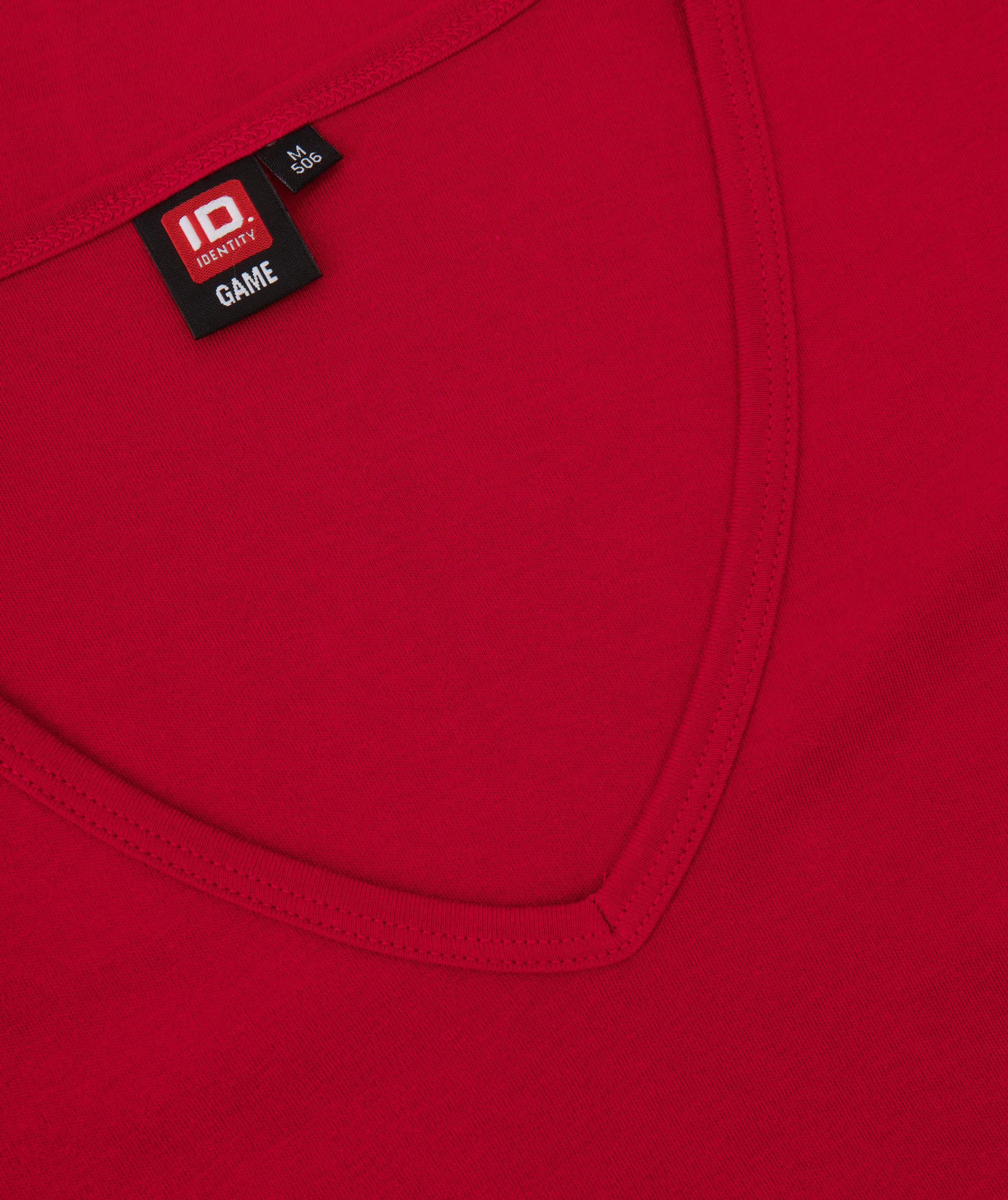 ID Interlock dame T-skjorte, R&oslash;d, large image number 3