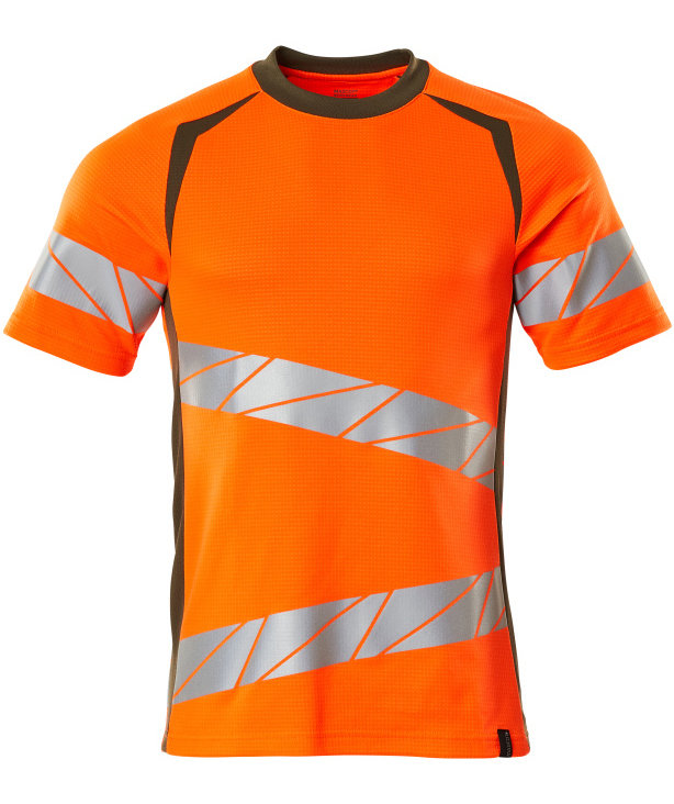 Mascot Accelerate Safe T-skjorte, Hi-vis Oransje/Mosgr&oslash;nn, Hi-vis Oransje/Mosgr&oslash;nn, swatch