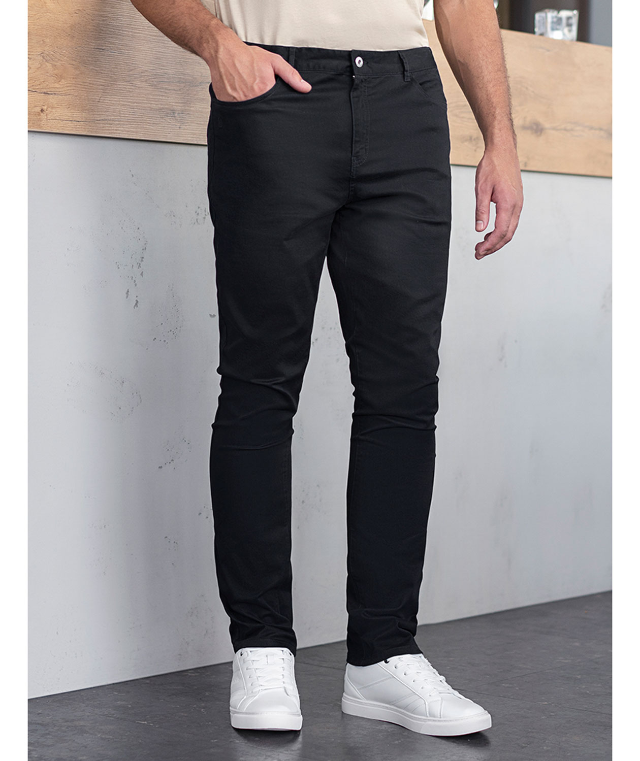 Karlowsky Classic-stretch byxa, Svart