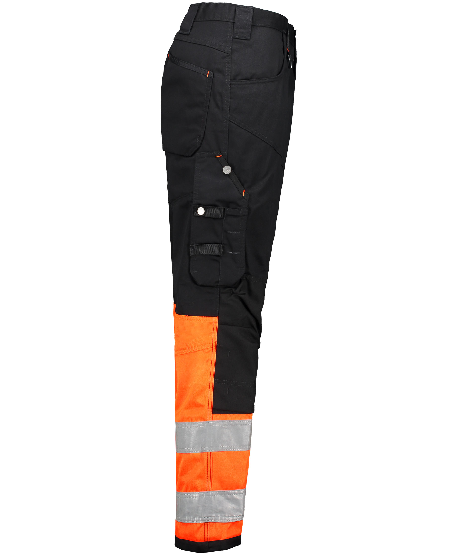 Vidar V5005 work trousers, Black/Hi-vis Orange, large image number 2