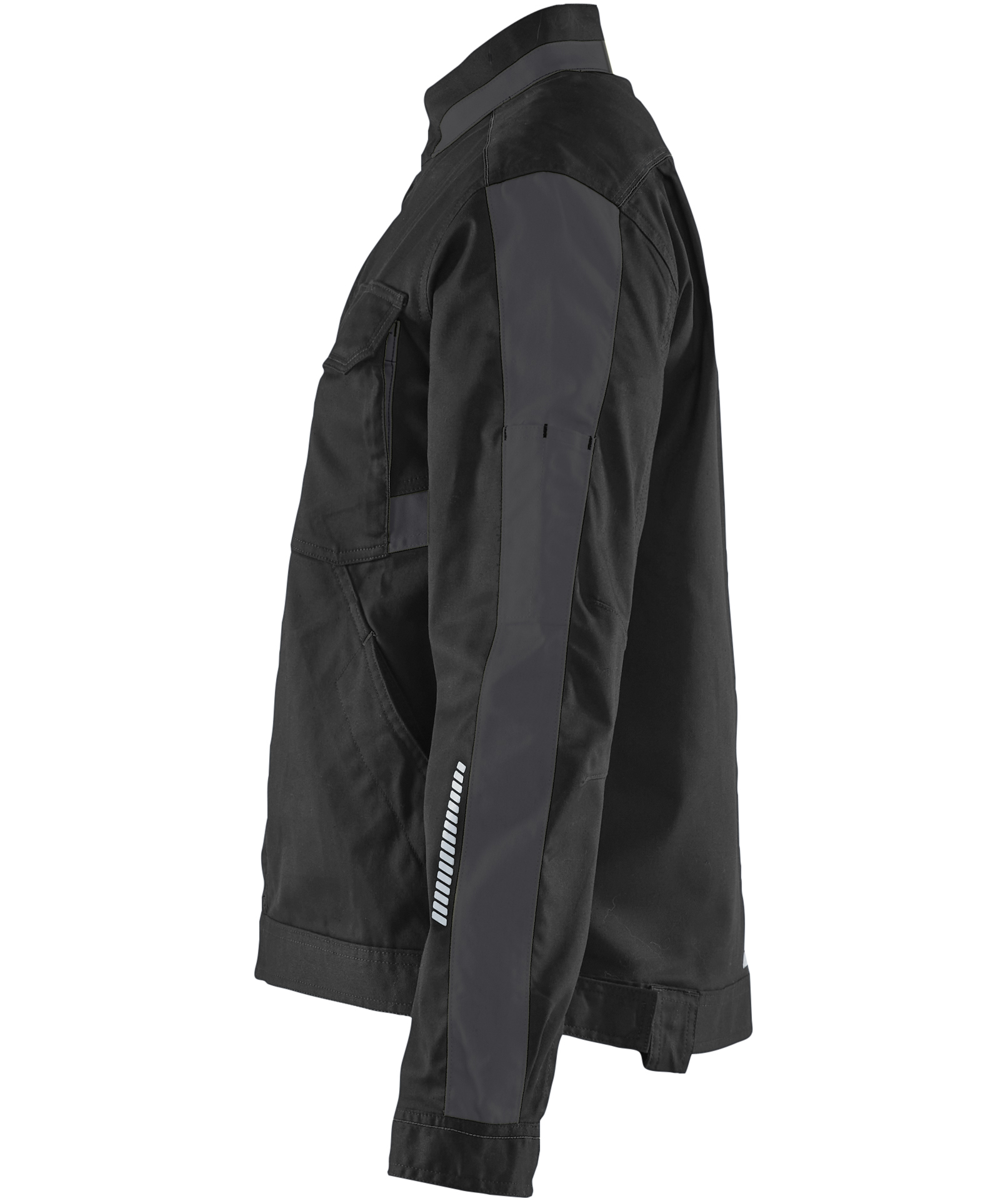 Bl&aring;kl&auml;der dame arbeidsjakke, Svart/M&oslash;rk Gr&aring;, Svart/M&oslash;rk Gr&aring;, large image number 4