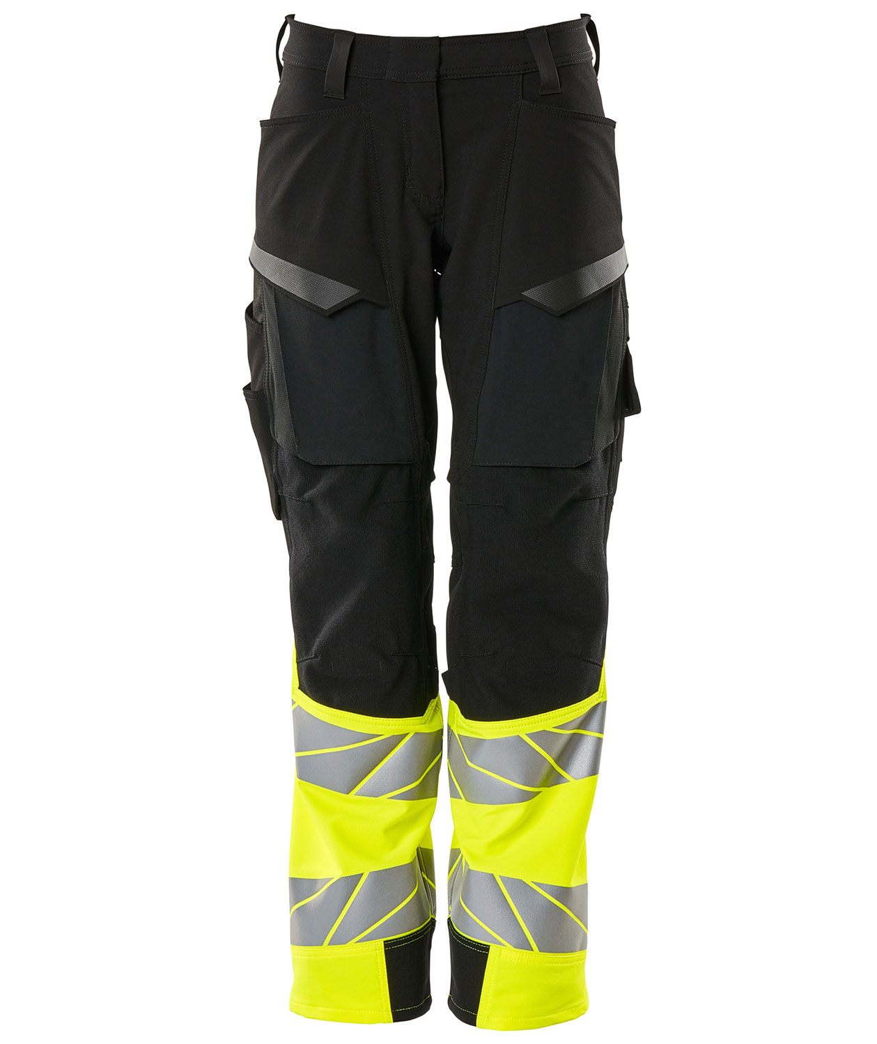 Mascot Accelerate Safe arbetsbyxa dam full stretch, Svart/Varselgul