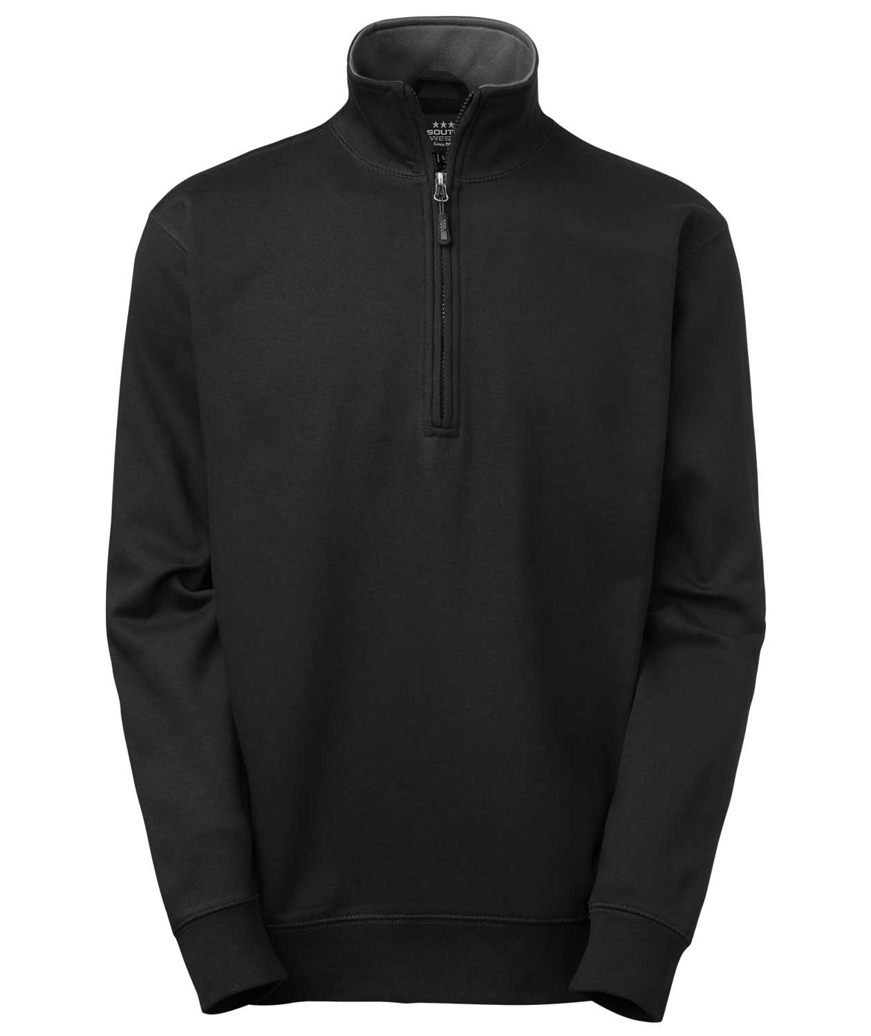 South West Webber  sweatshirt, Svart/Gr&aring;