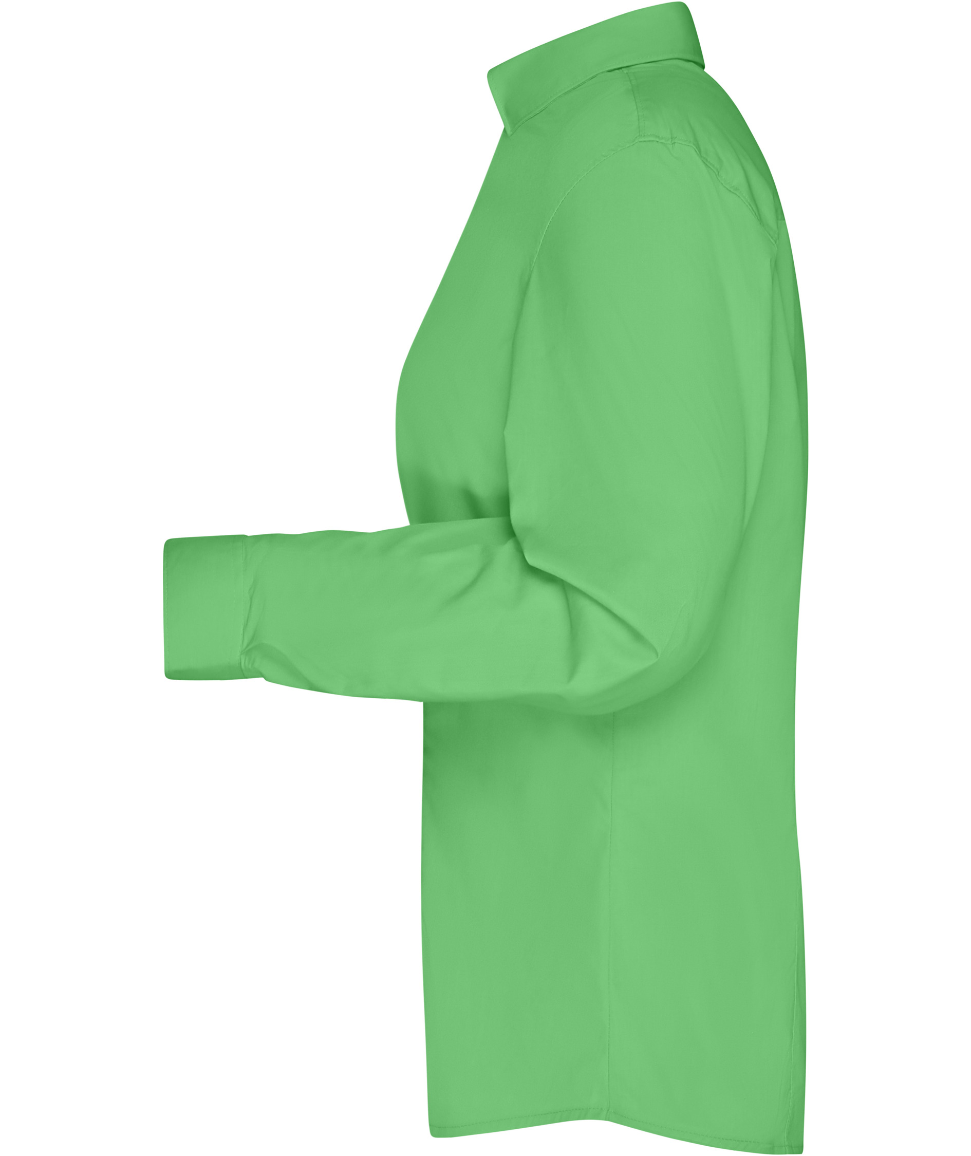 James & Nicholson modern fit dame skjorte, Limegr&oslash;nn, large image number 3