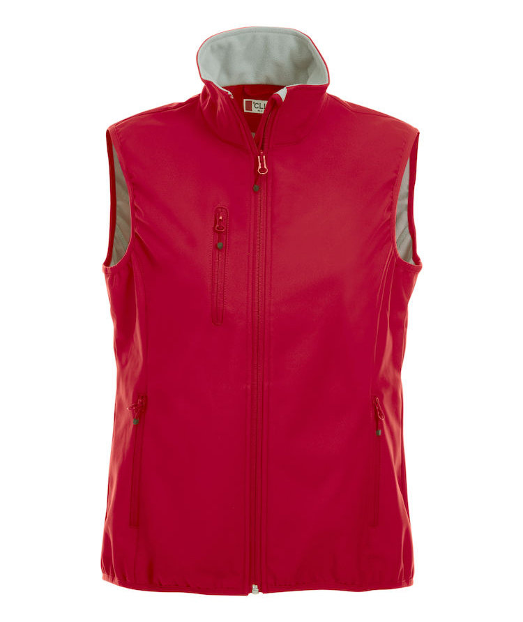 Clique Basic softshellv&auml;st dam, R&ouml;d