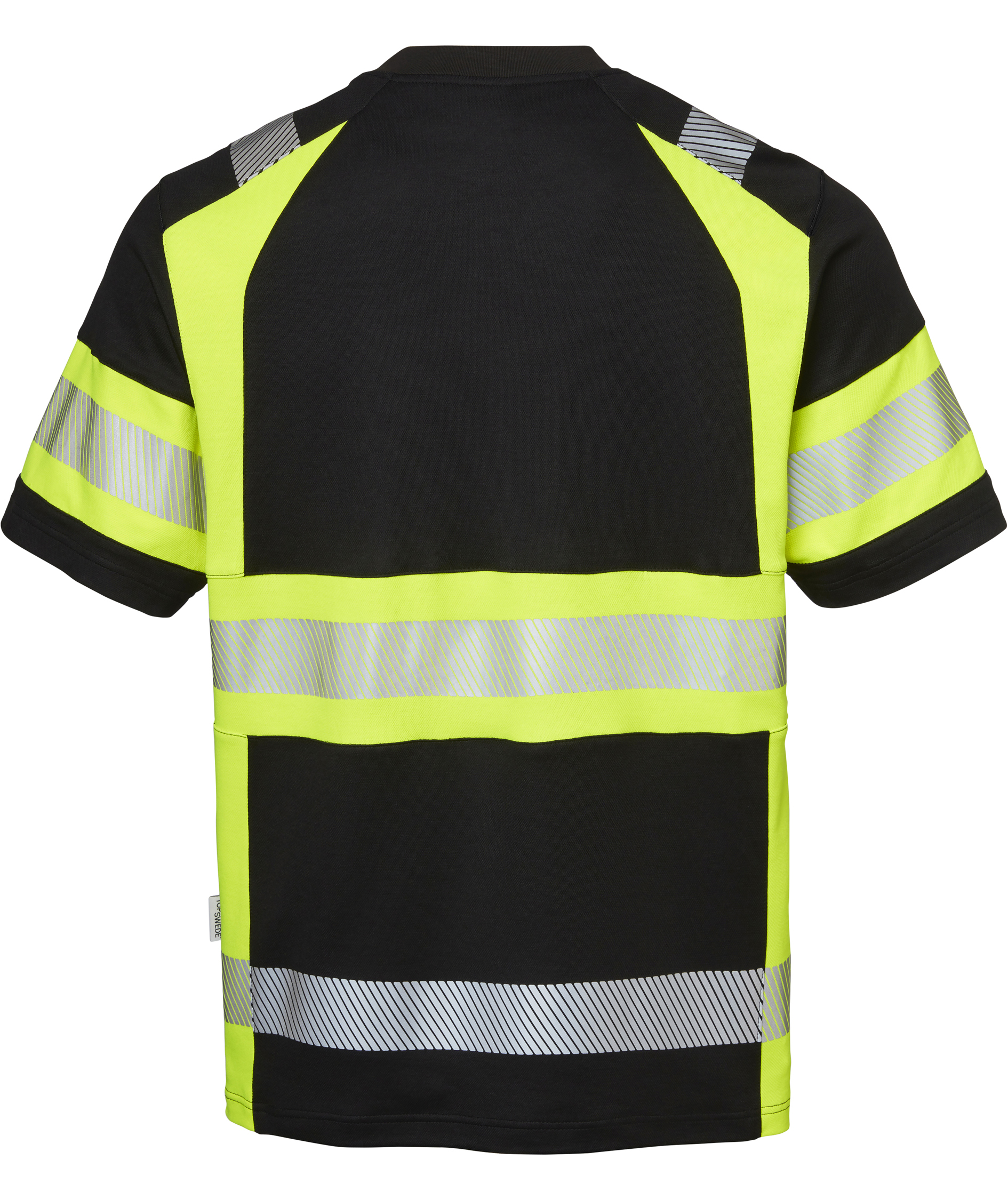 Top Swede T-shirt 600, Black/Hi-Vis Yellow, large image number 1