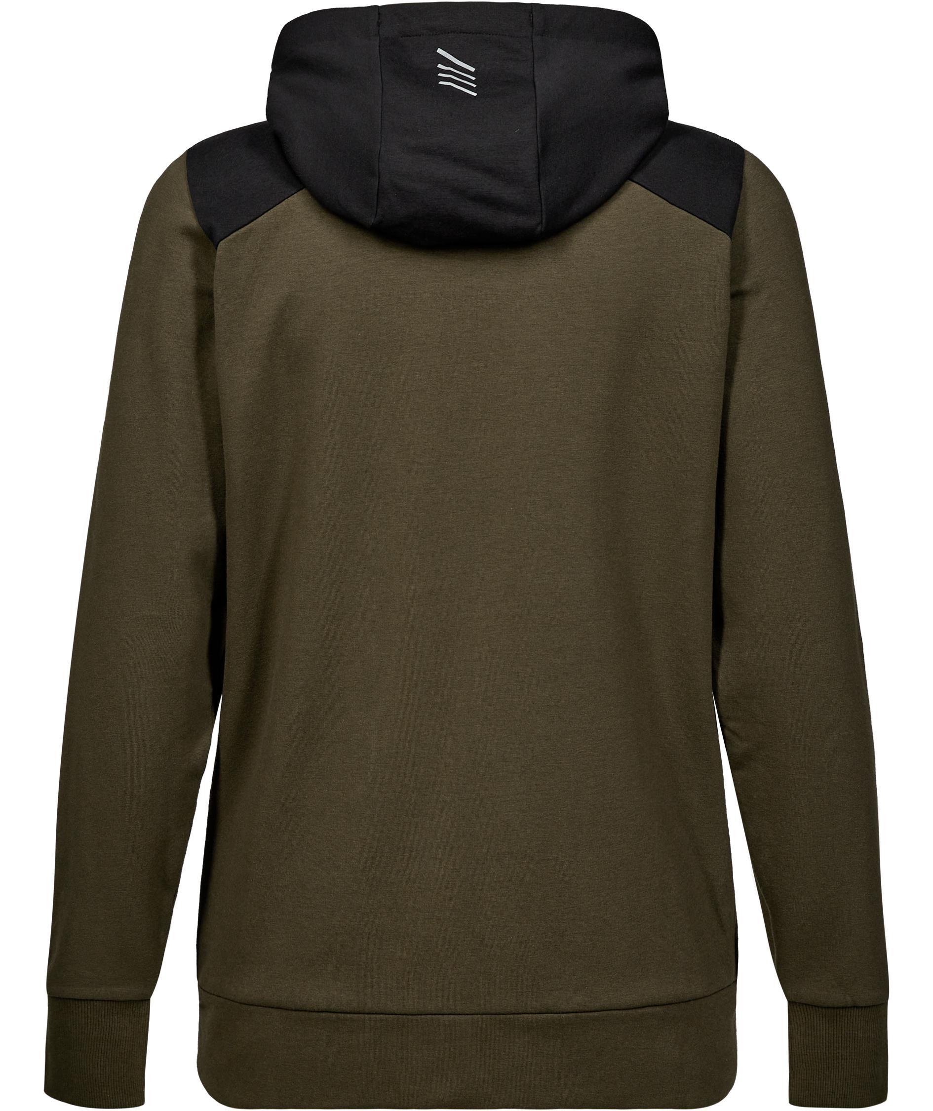 Engel Entire hoodie med dragkedja dam, Forest Green/Black, large image number 3
