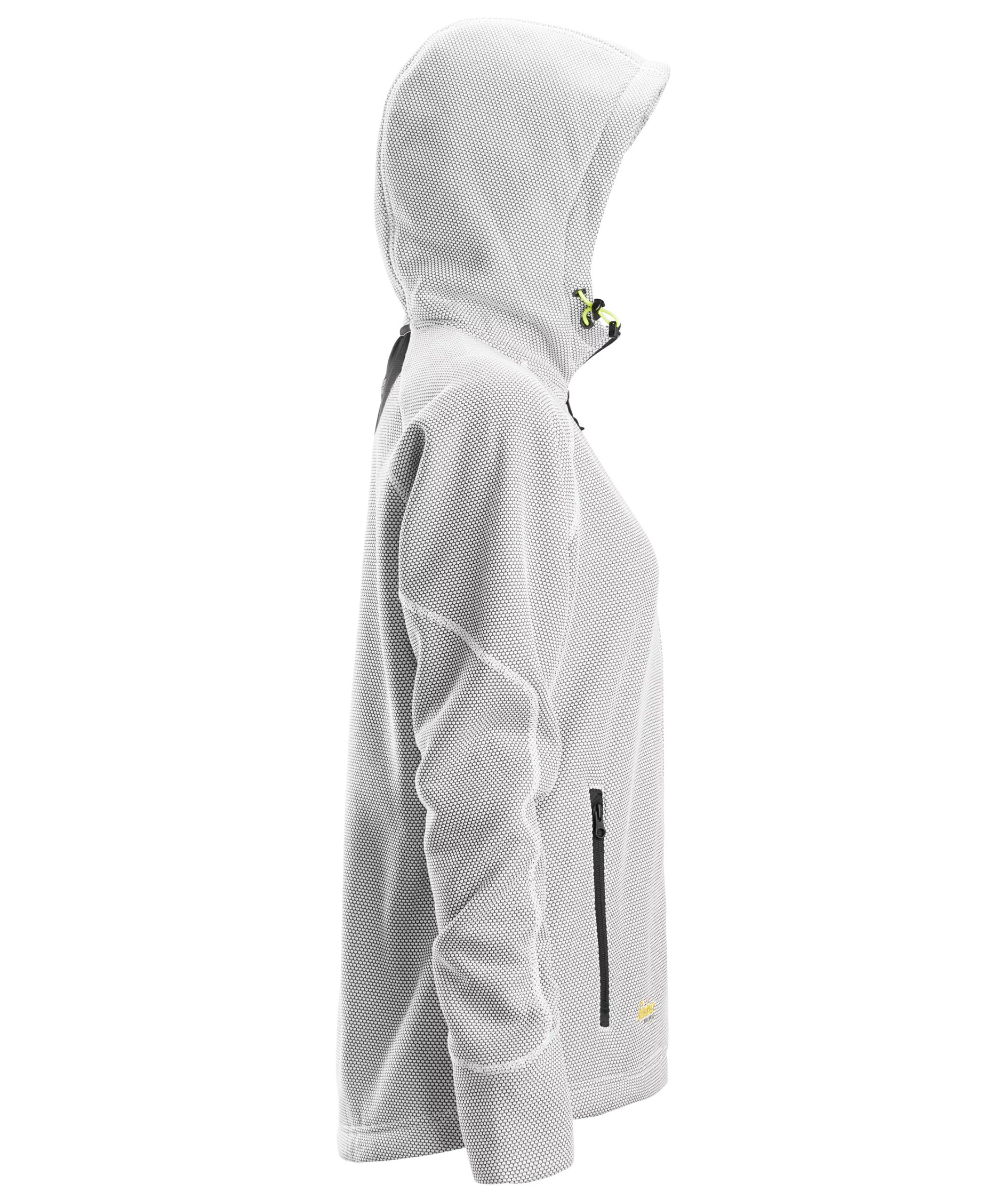 Snickers FlexiWork dame fleece h&aelig;ttetr&oslash;je 8047, White/black, large image number 2