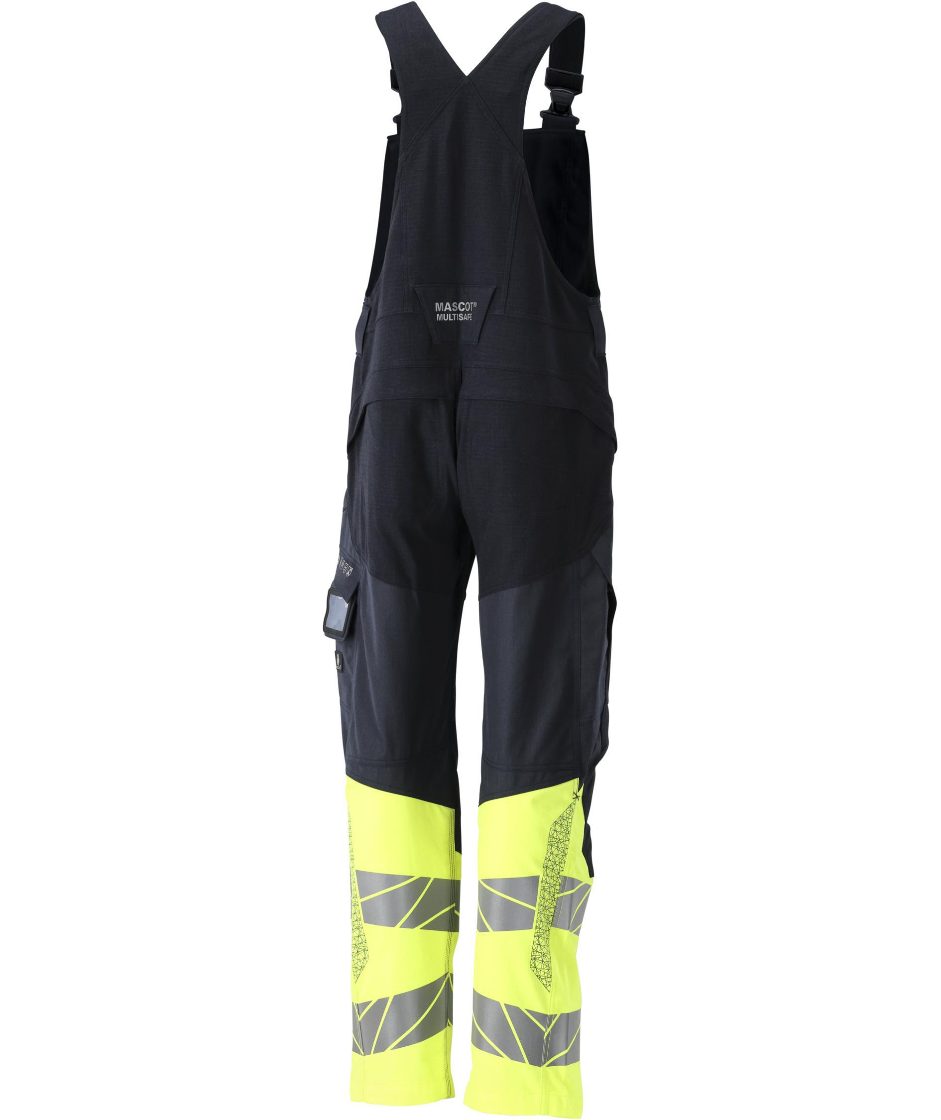 Mascot Accelerate Multisafe h&auml;ngselbyxa, M&ouml;rk Marinbl&aring;/Hi-Vis Gul