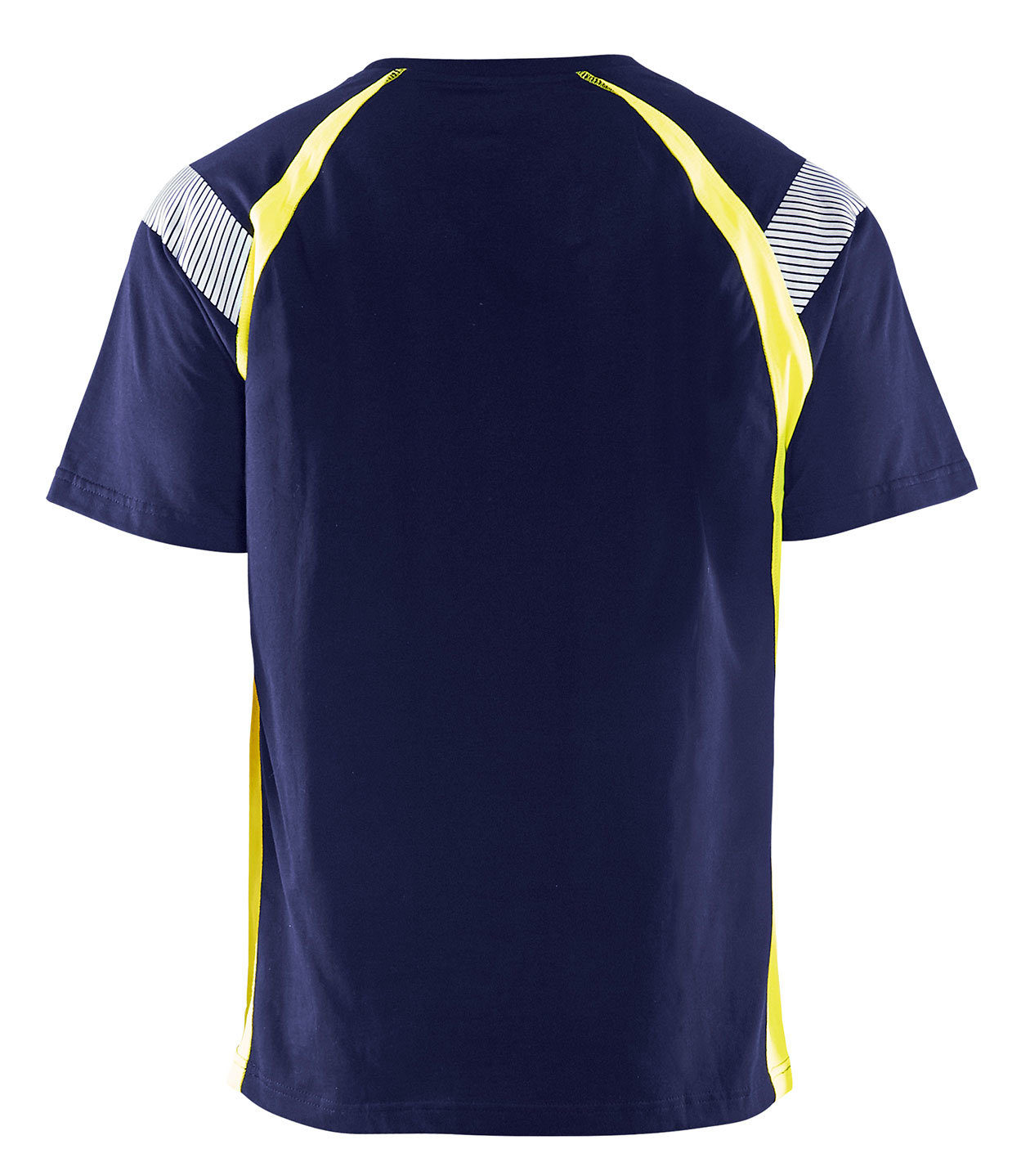 Bl&aring;kl&auml;der T-skjorte, Marine/Hi-Vis gul, large image number 2