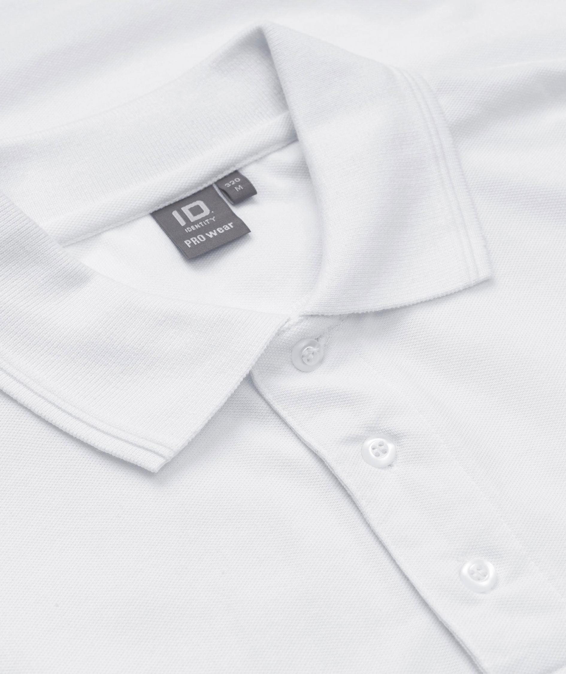 ID PRO Wear Polo T-skjorte med brystlomme, Hvit, large image number 3
