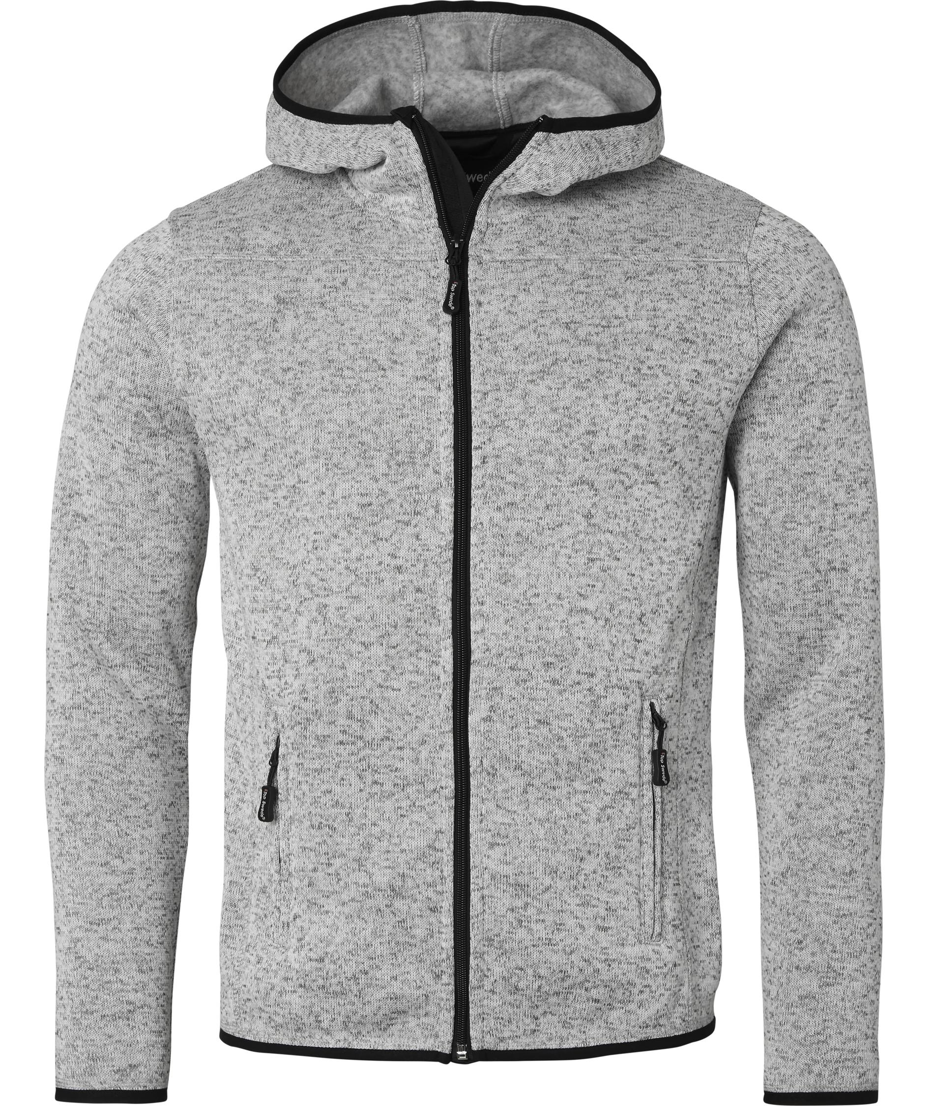 Top Swede stickad fleecejacka 4460, Ash