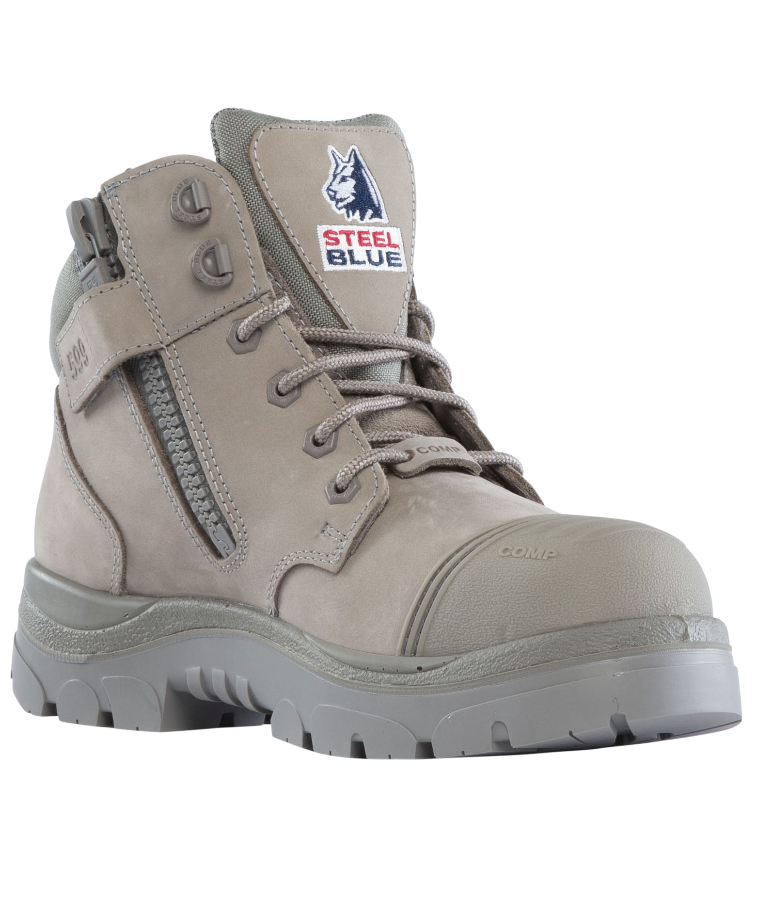 Steel Blue Parkes Zip Sicherheitsstiefel S3, Grau