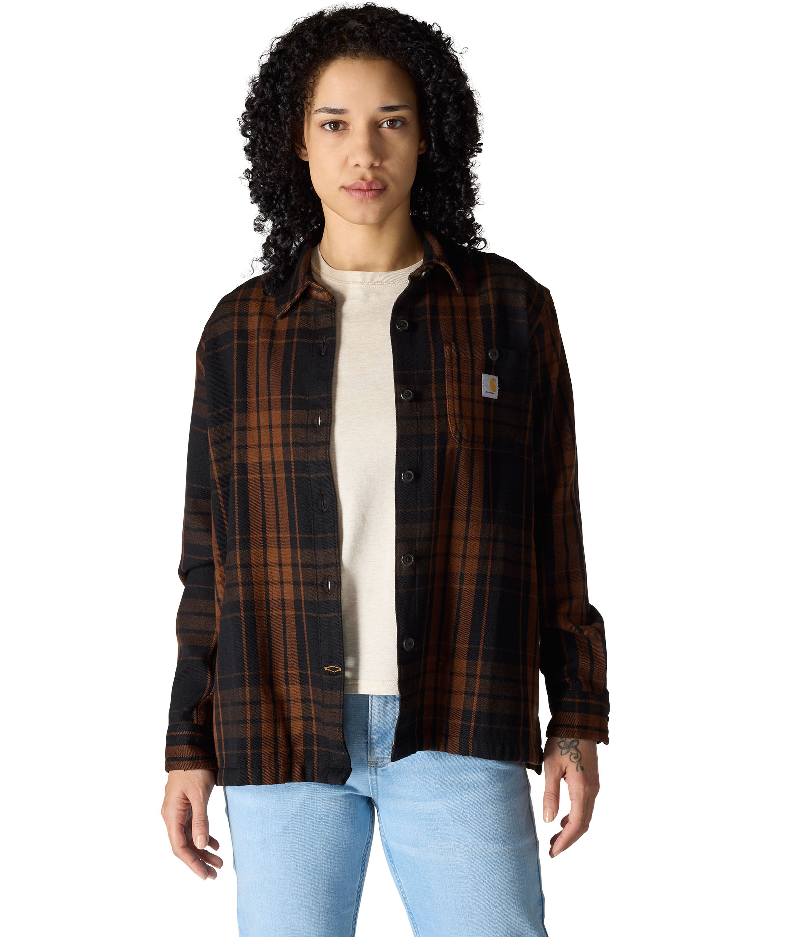 Carhartt flanellskjorta dam, Black