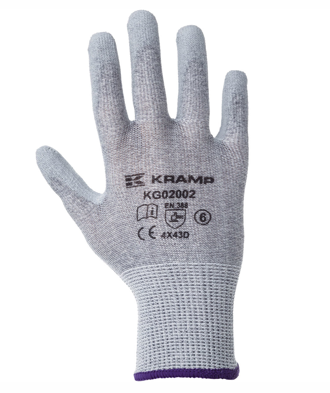 Kramp sk&auml;rskyddshandskar Cut D, Gr&aring;