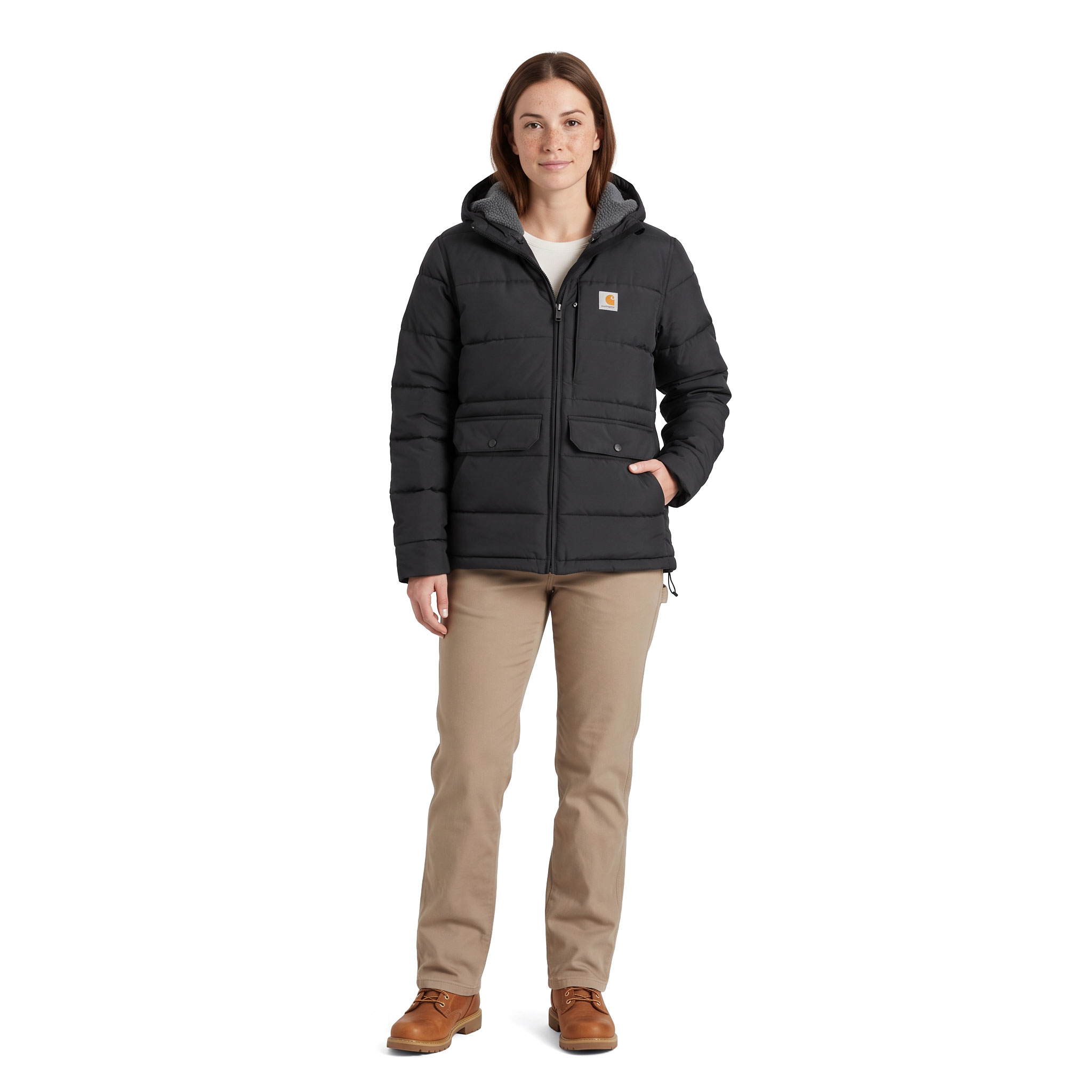 Carhartt Midweight Utility dame vinterjakke, Svart, large image number 2