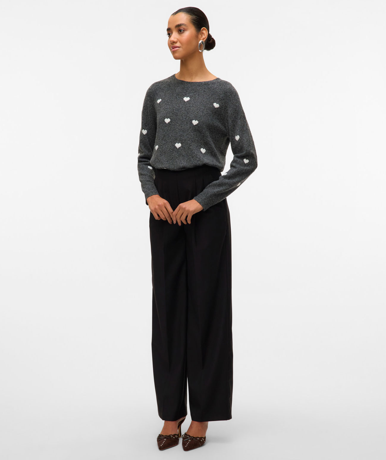 Vero Moda VMDOFFY INTARSIA stickad tr&ouml;ja dam