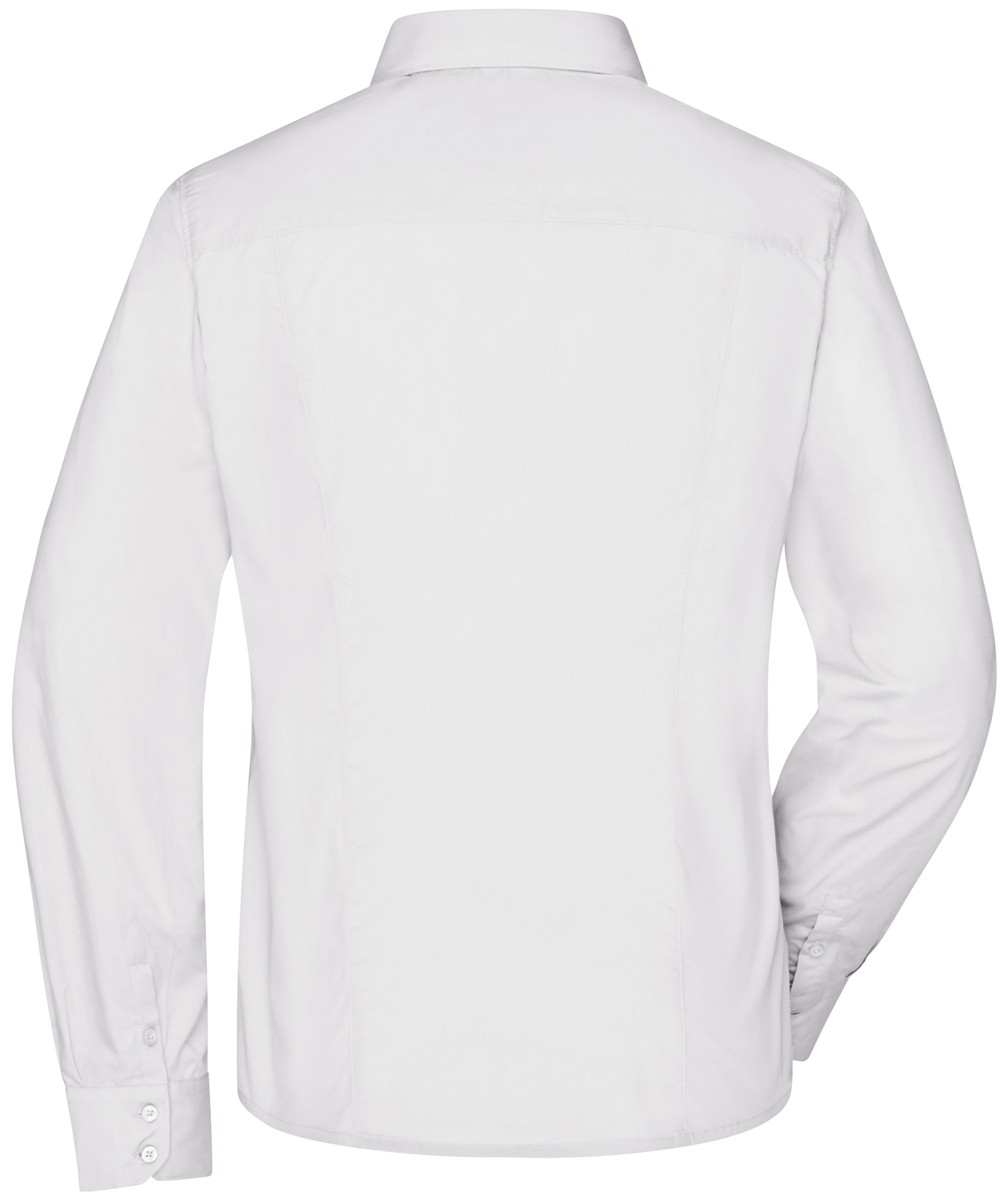 James & Nicholson modern fit skjorta dam, Vit