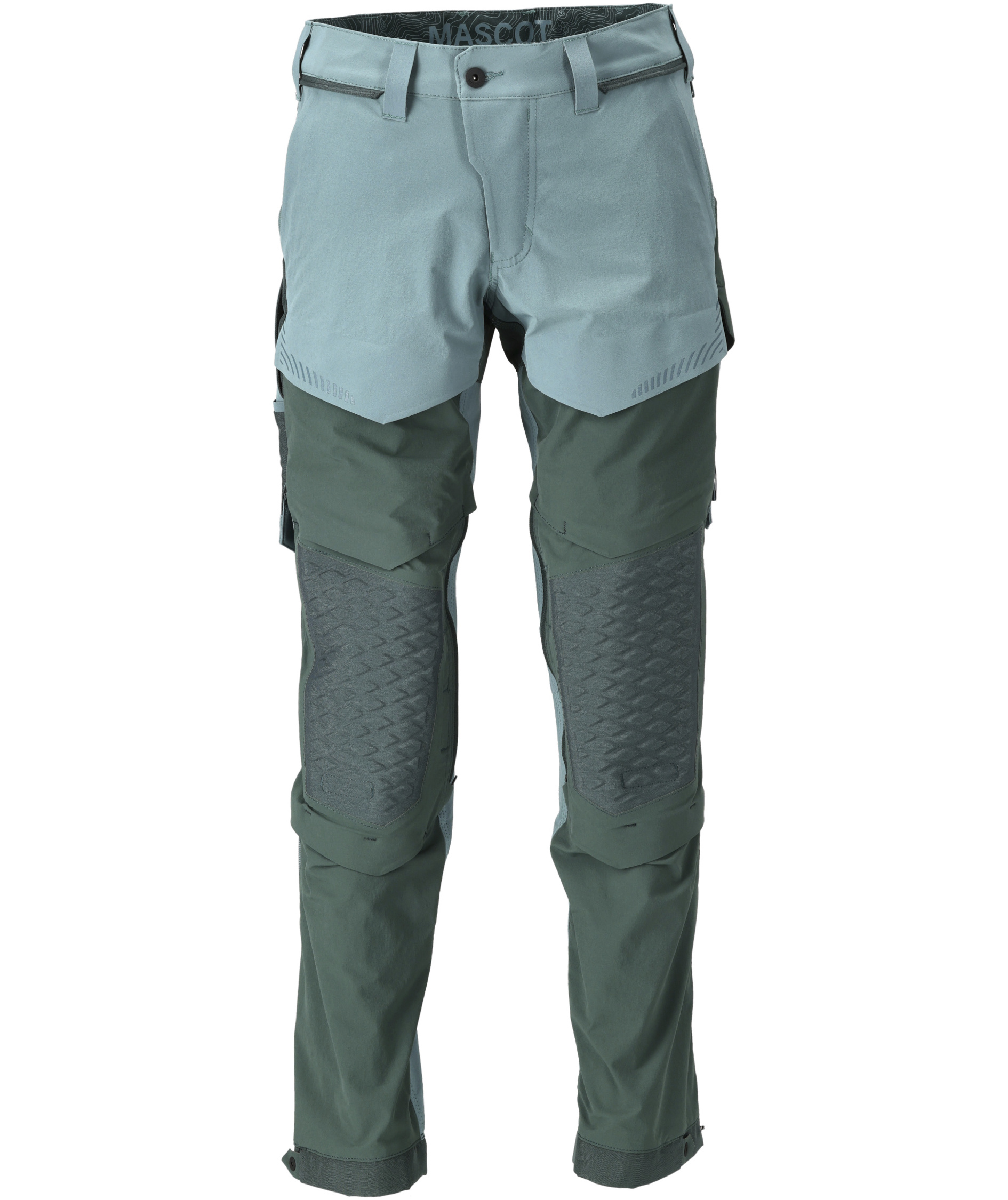 Mascot Customized arbejdsbukser full stretch, Lys skovgr&oslash;n/Skovgr&oslash;n, Lys skovgr&oslash;n/Skovgr&oslash;n, swatch