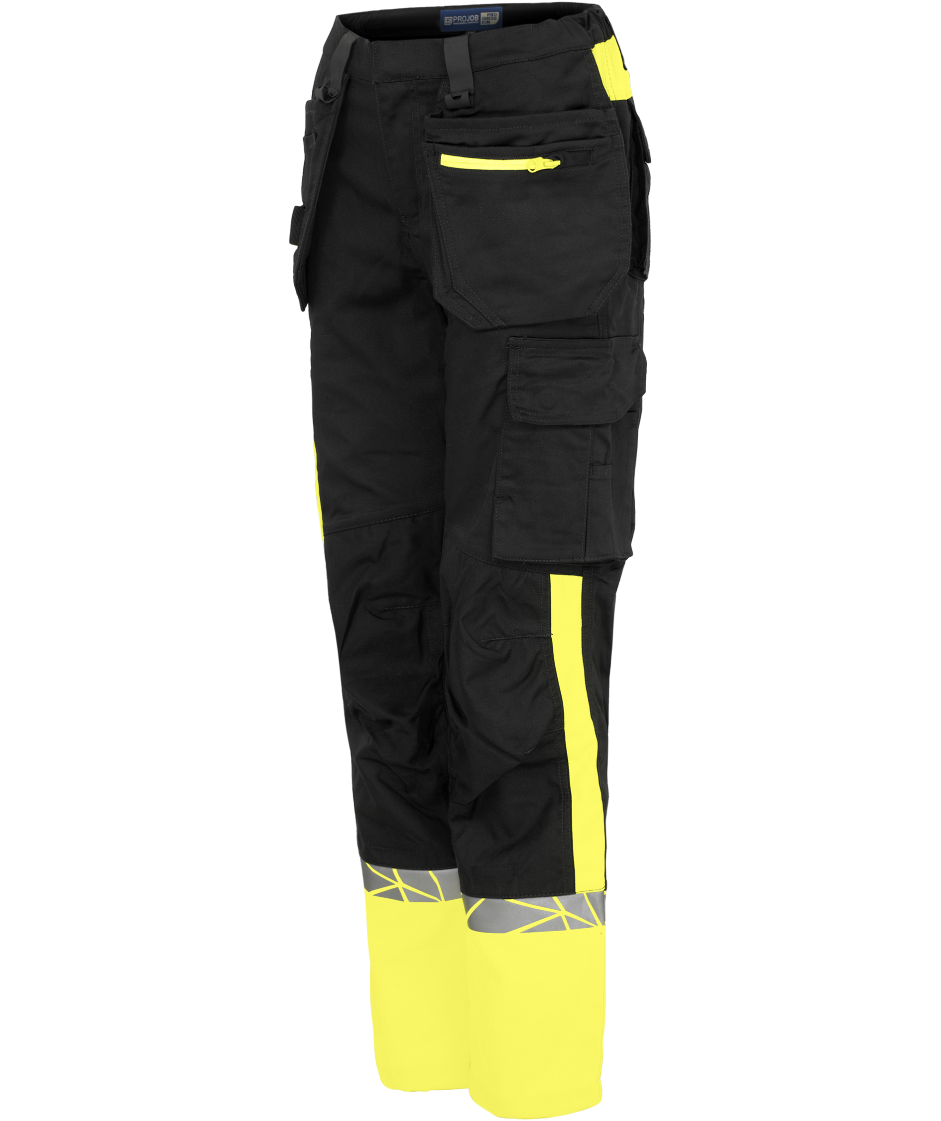 ProJob women's craftsman trousers 7513, Black/Yellow, large image number 4