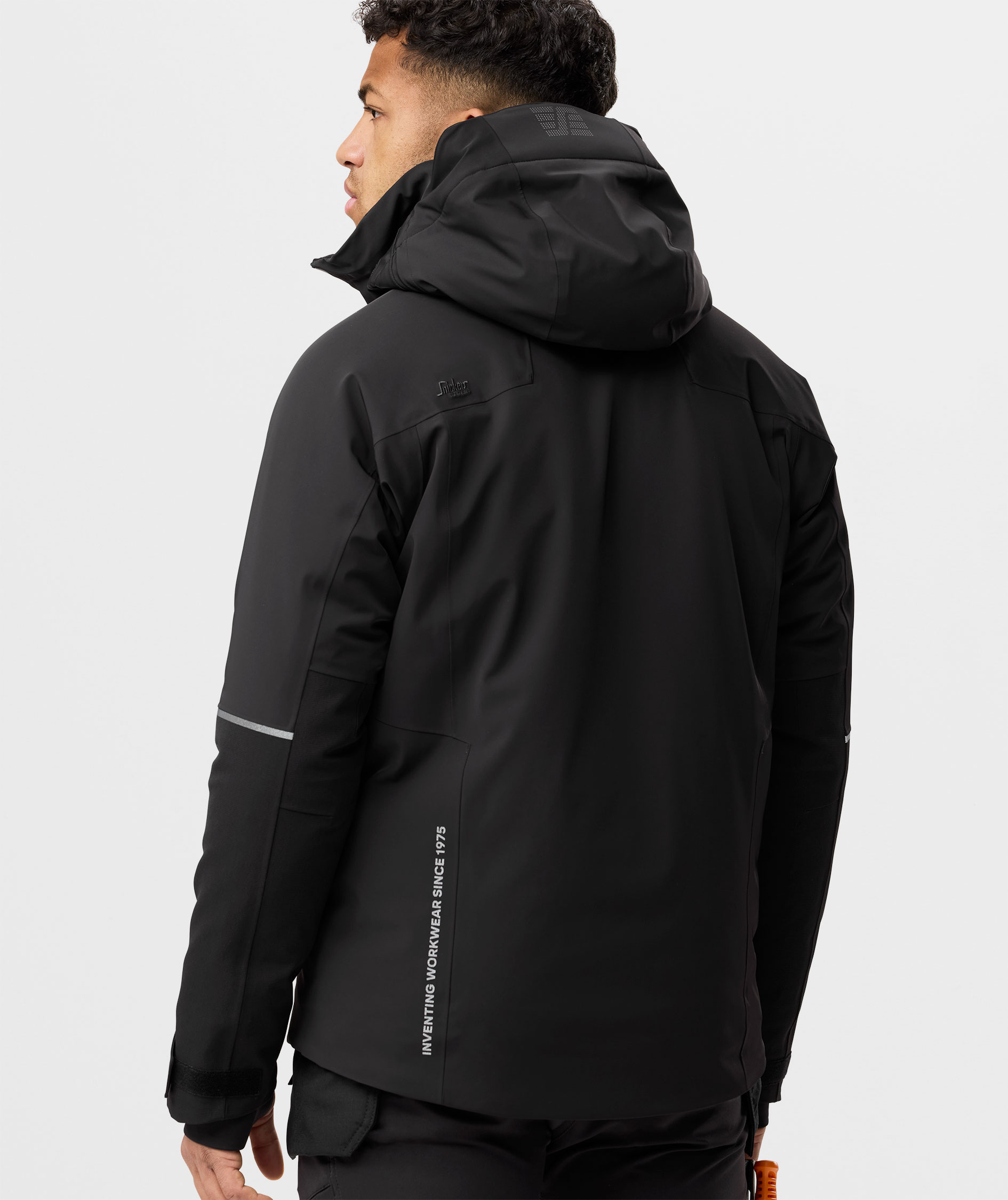 Snickers Flexiwork vinterjakke 1955, Black/Black, large image number 4