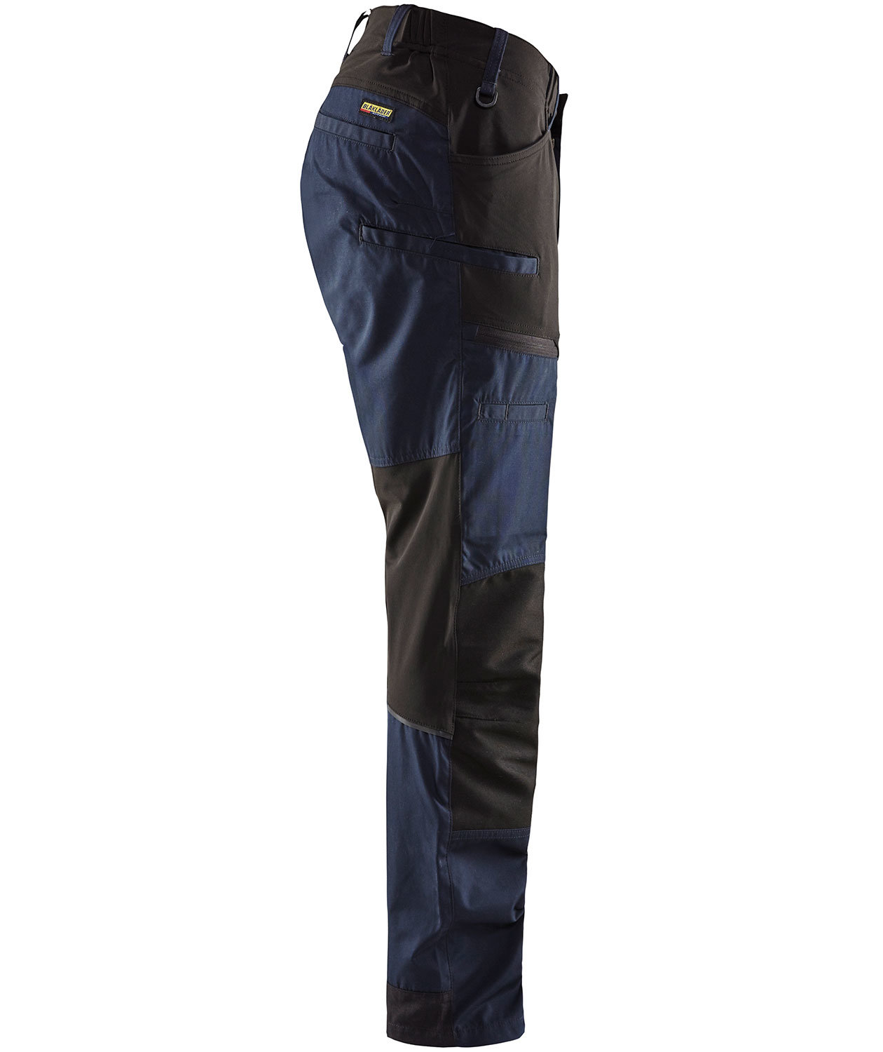 Bl&aring;kl&auml;der Unite arbejdsbukser, M&oslash;rk Marinebl&aring;/Sort, large image number 3