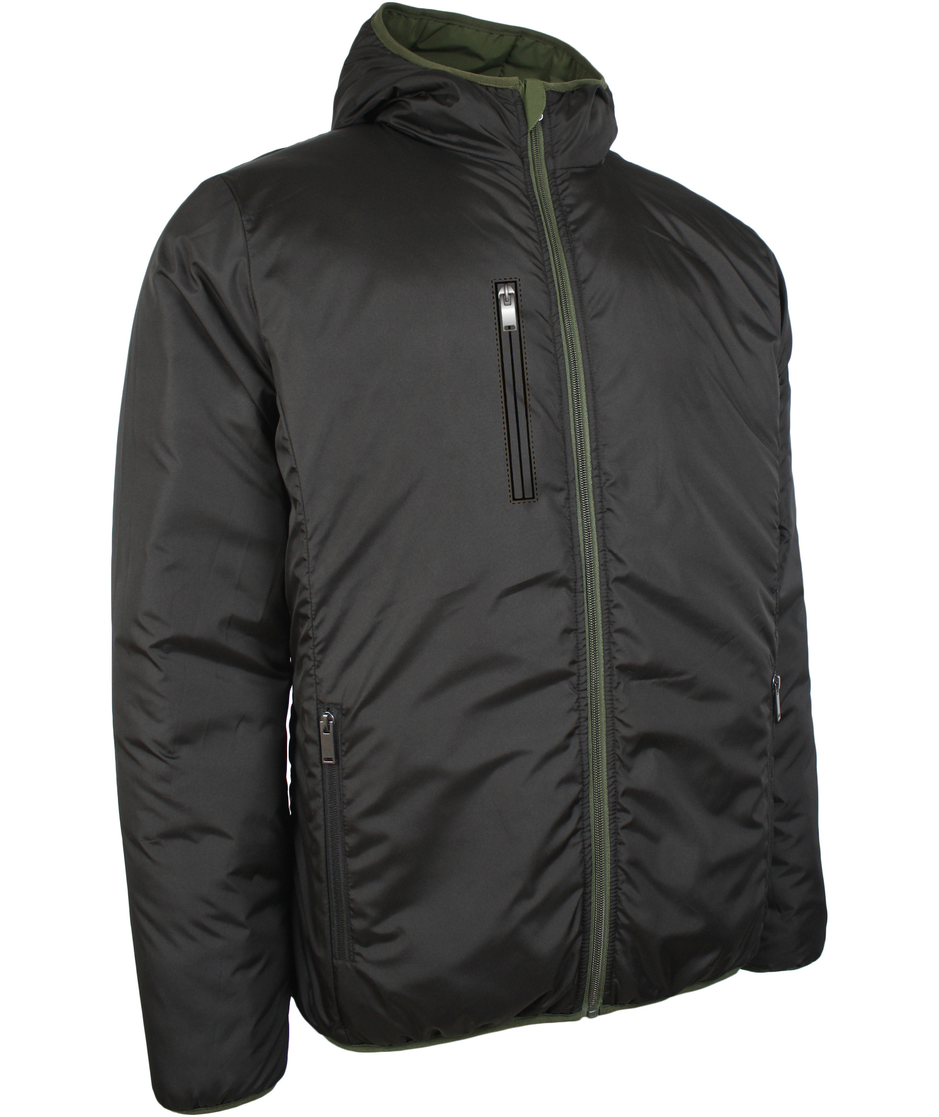 Lyngs&oslash;e vendbar vinterjakke, Gr&oslash;nn/Svart, large image number 3