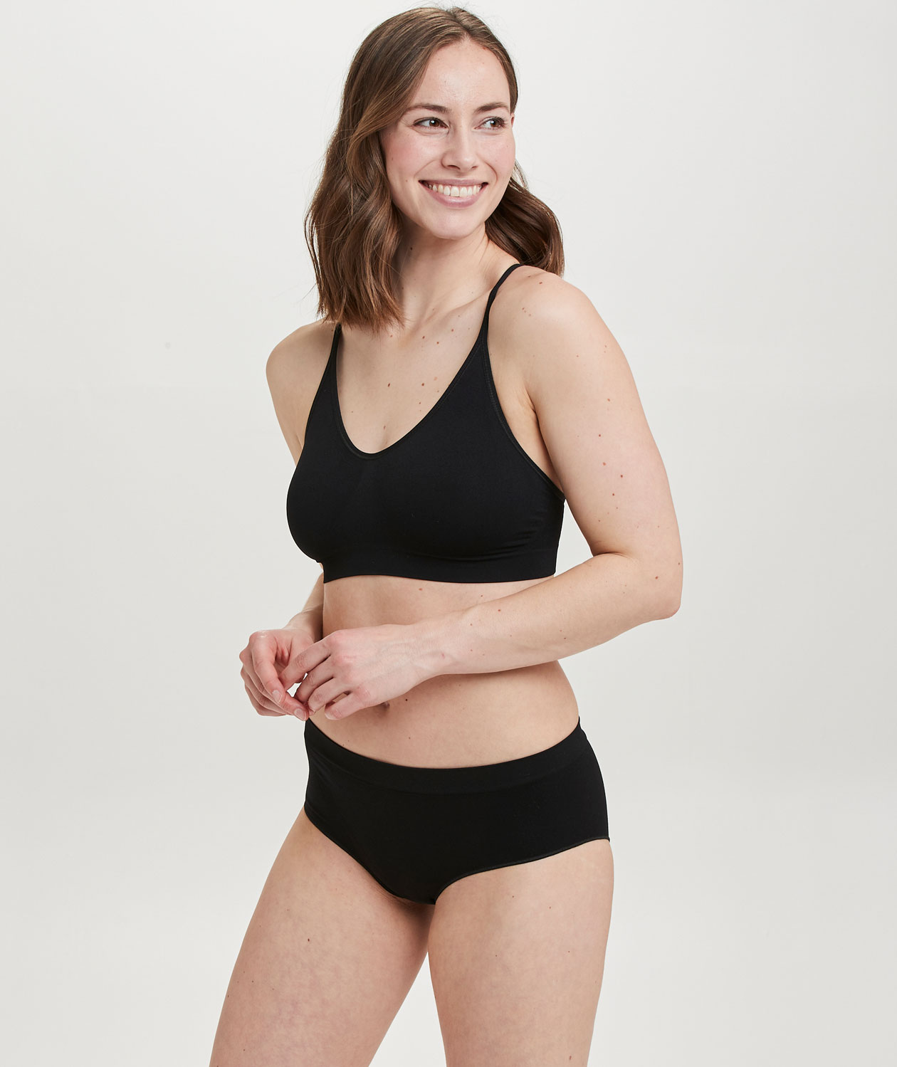 Decoy Mikrofiber hipsters dam, Svart