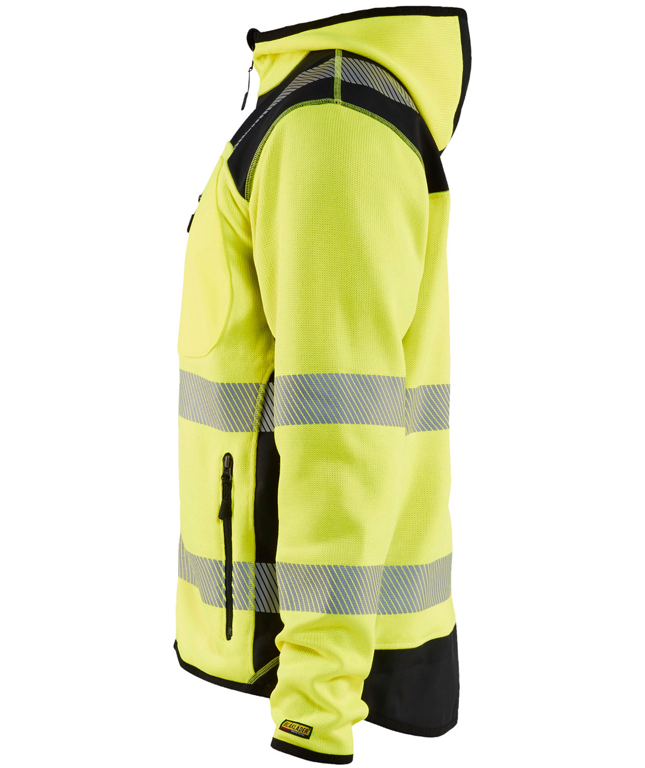 Bl&aring;kl&auml;der strikket softshelljakke, Hi-vis Gul/Svart, large image number 2
