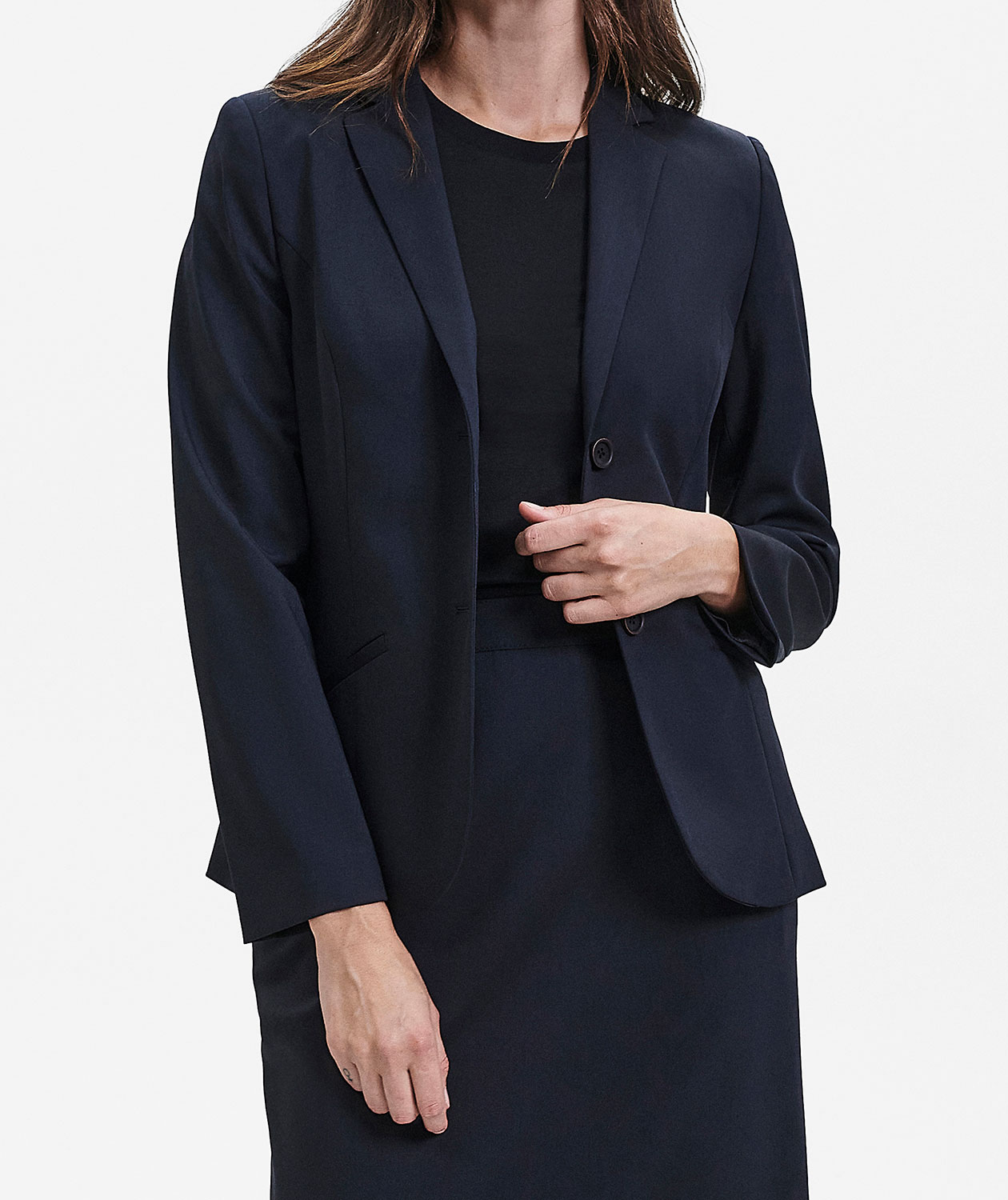Sunwill Traveller Bistretch Regular Fit Damen Blazer, Navy