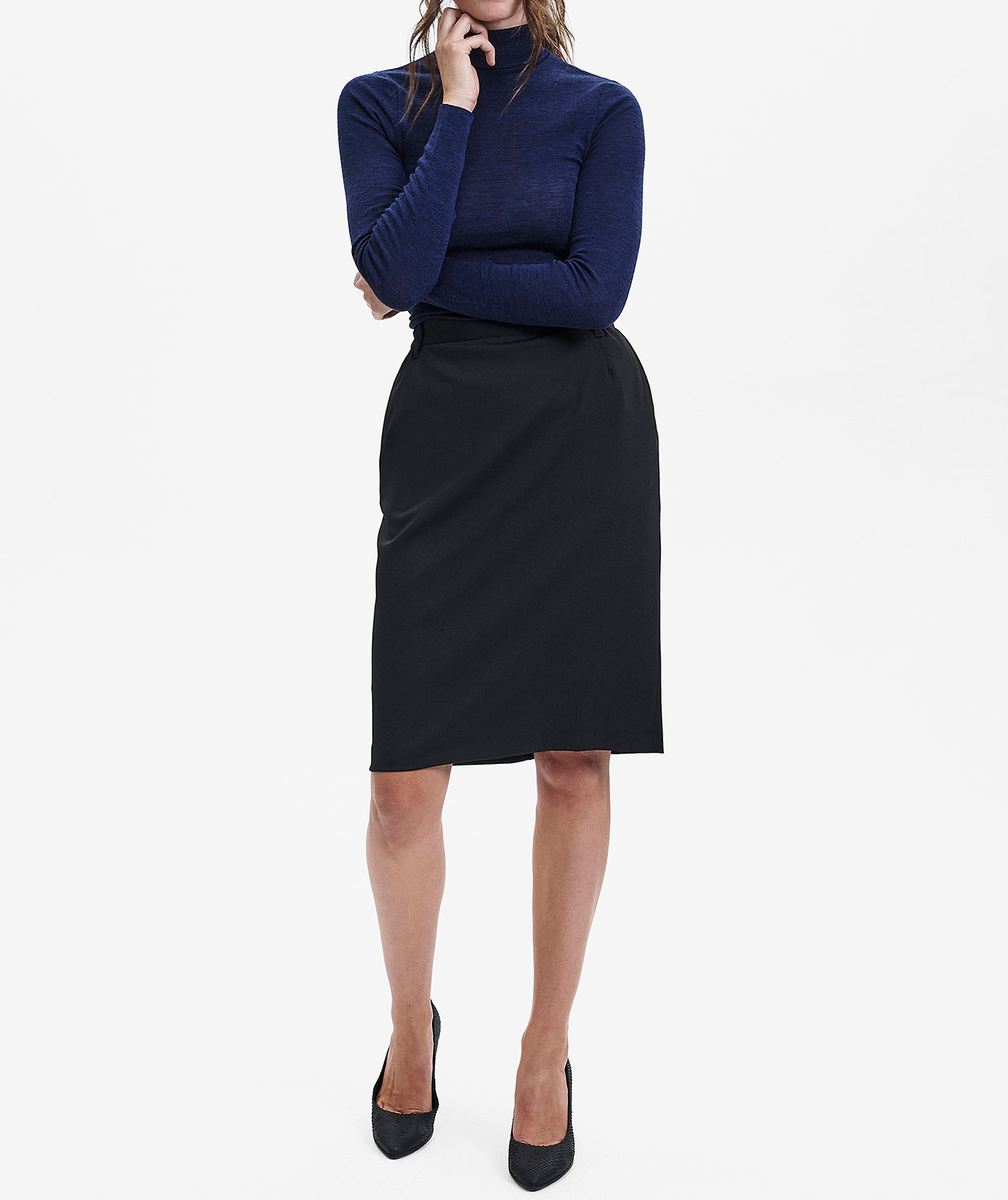 Sunwill Traveller Bistretch Regular fit nederdel, Sort