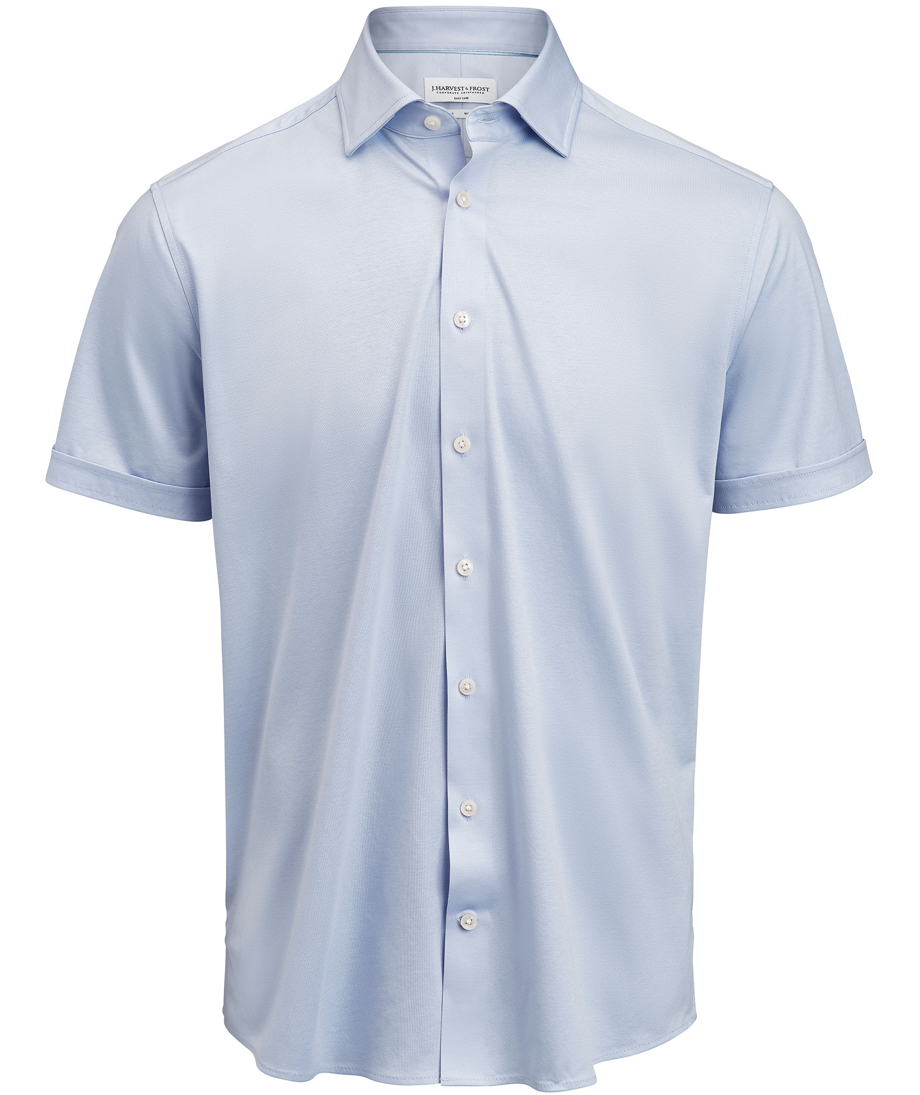 J. Harvest & Frost Indgo Bow Regular fit kurz&auml;rmlige Hemd, Sky Blue