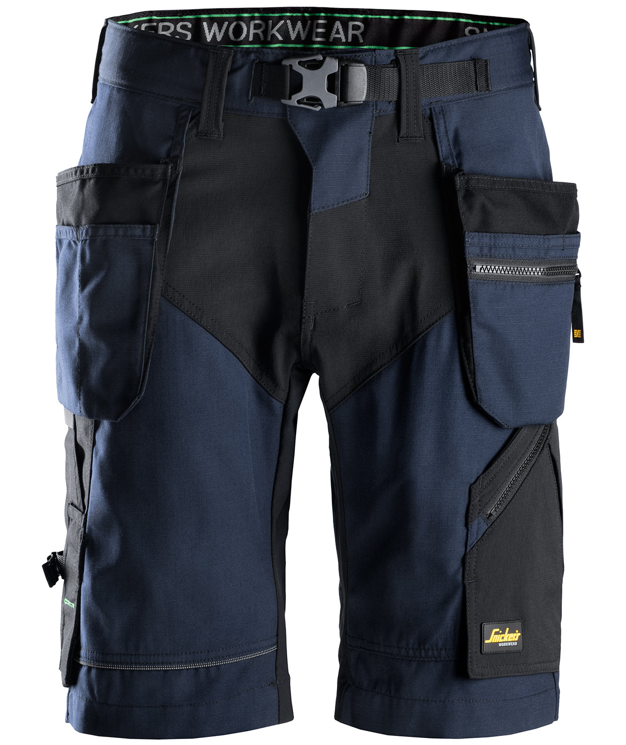 Snickers h&aring;ndverkershorts FlexiWork 6904, Marine/Svart, Marine/Svart, swatch