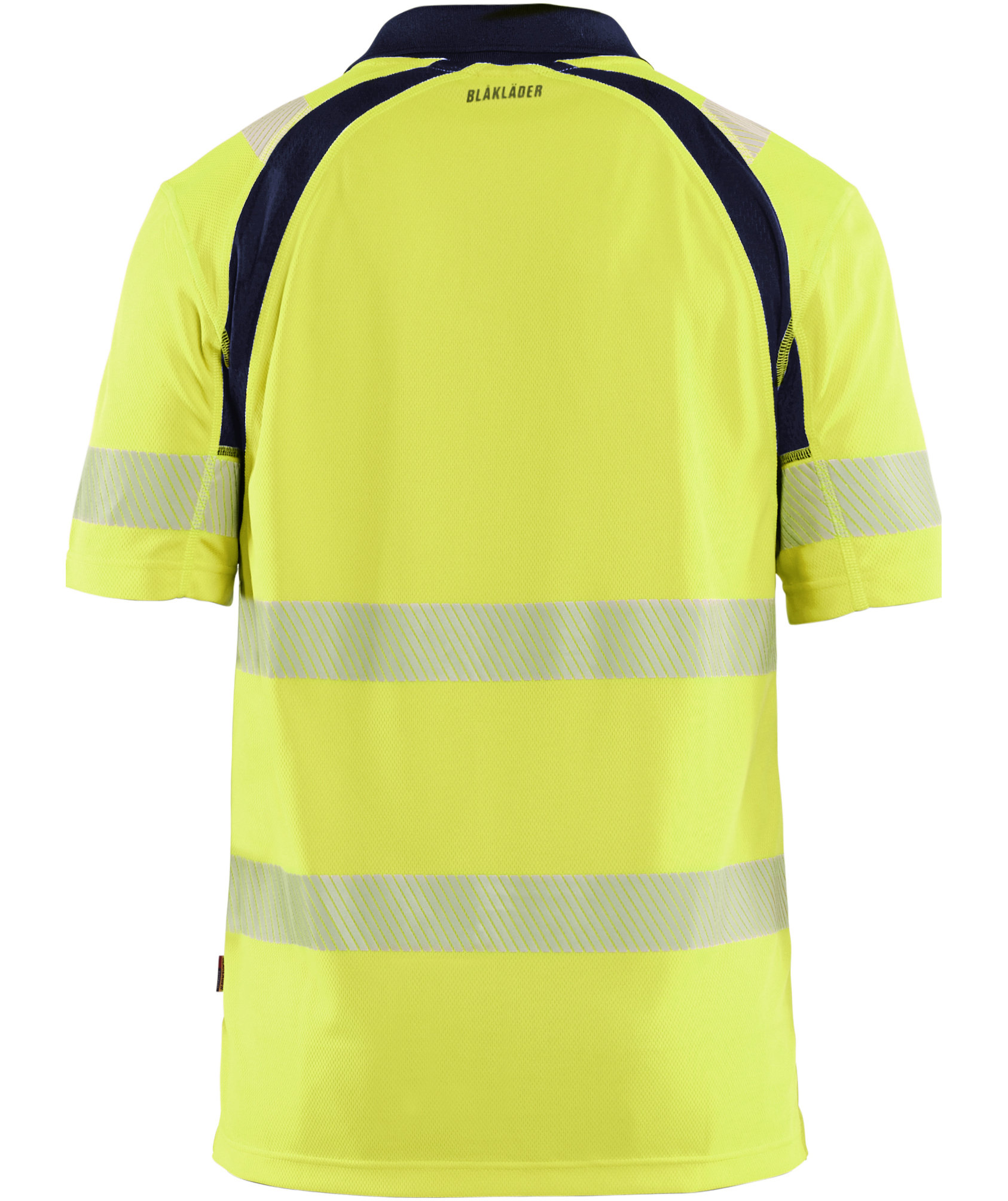 Bl&aring;kl&auml;der polo T-shirt, Hi-Vis gul/marine, large image number 1