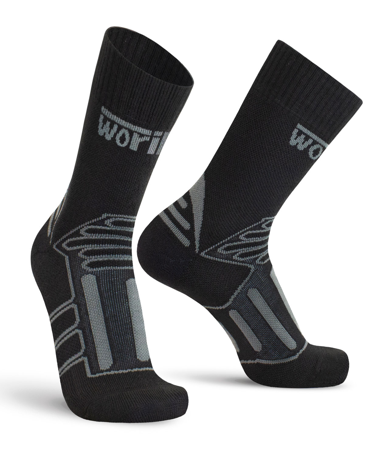 Worik Vermont strumpor med merinoull, Svart