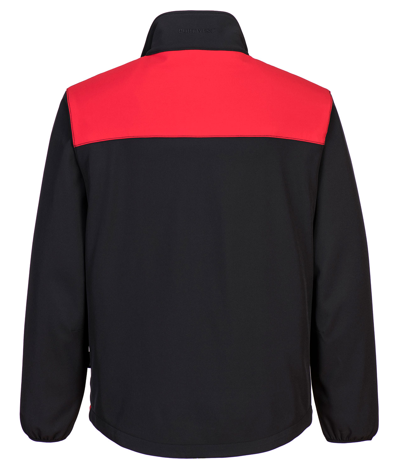 Portwest PW2 softshelljacka, Svart/R&ouml;d, large image number 1