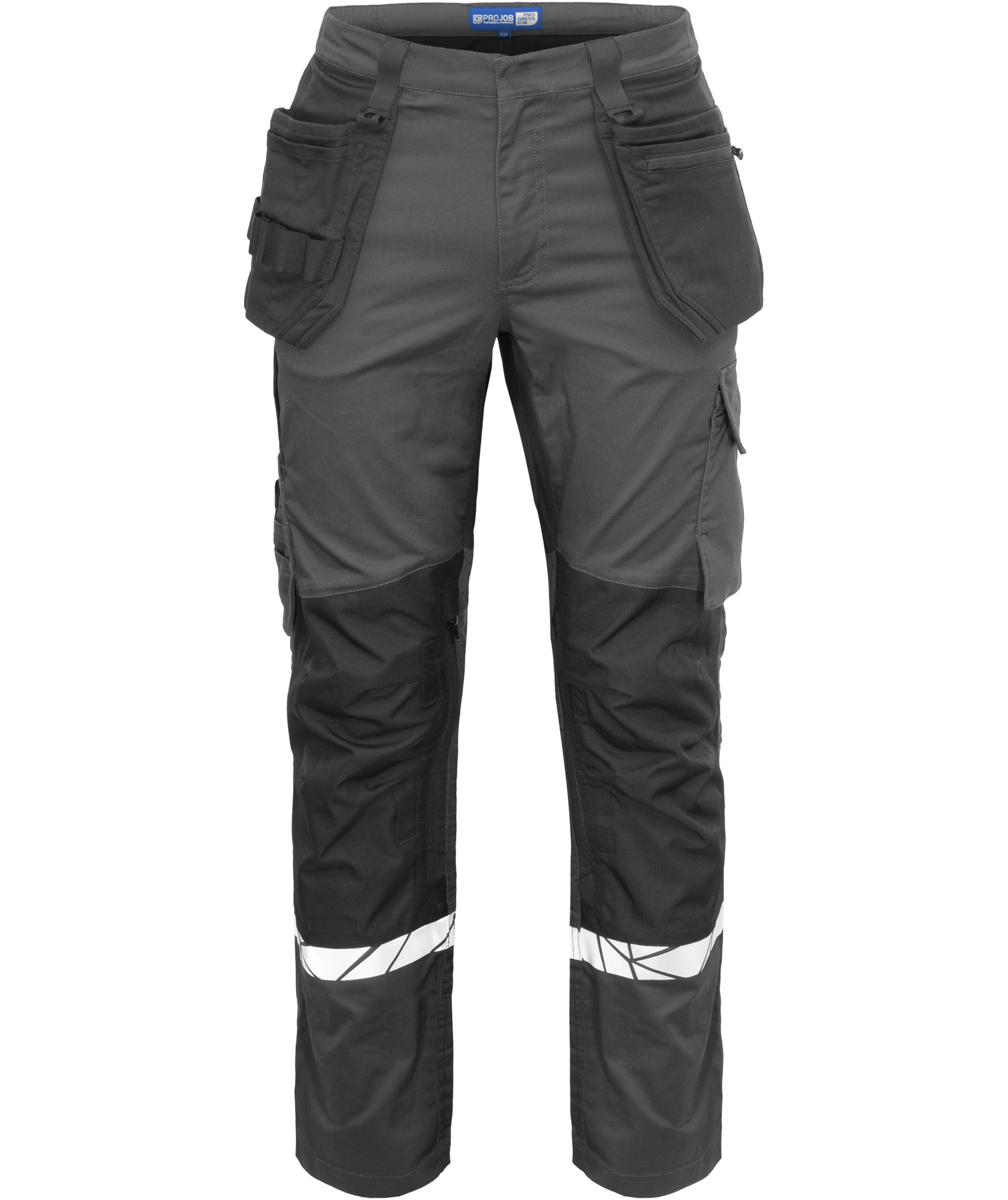 ProJob craftsman trousers 7509, Grey/Black, Grey/Black, swatch