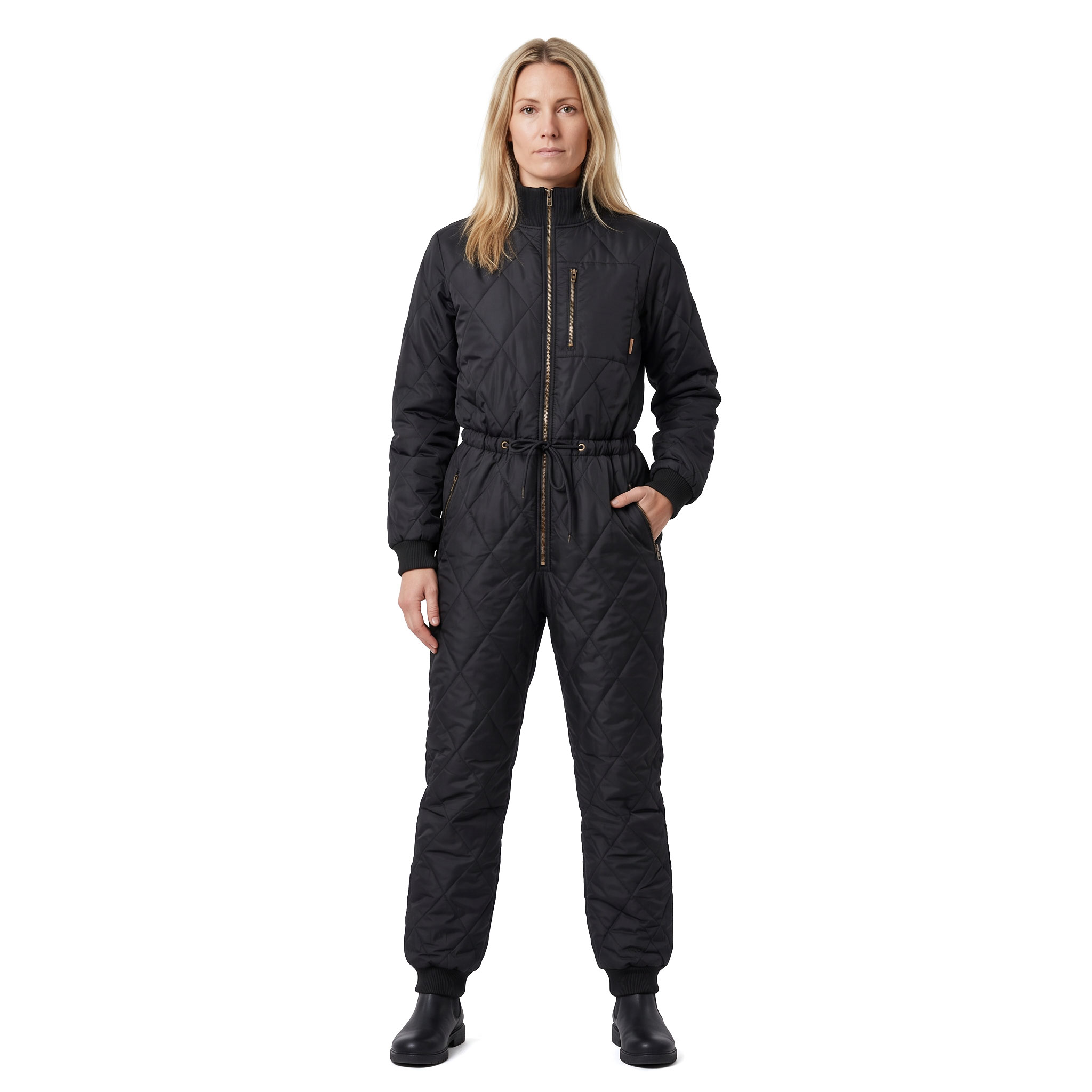 Westborn Basic women's coveralls, Black, large image number 2
