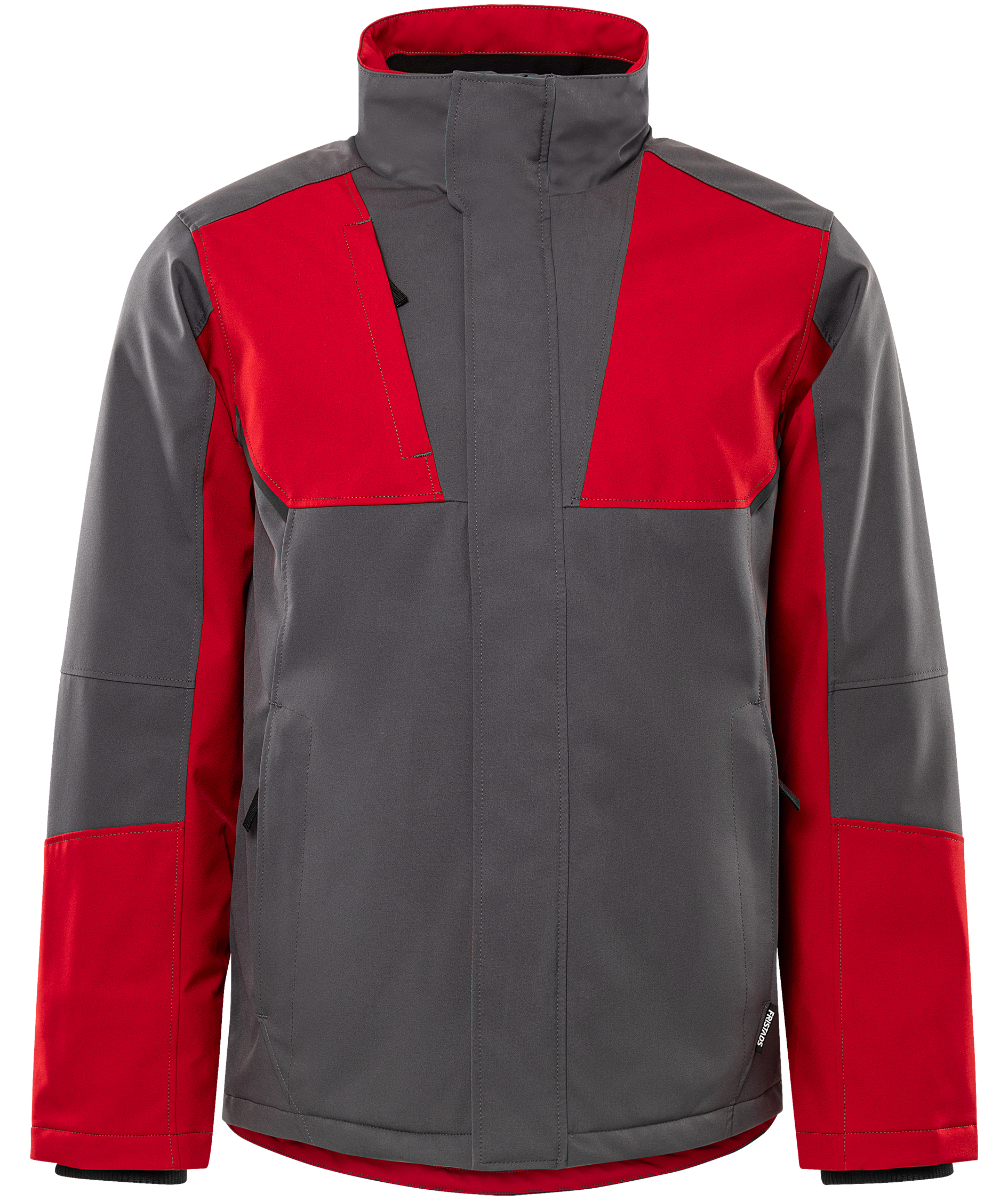 Fristads softshell vinterjakke 4931 GSW full stretch, Gr&aring;/R&oslash;d, Gr&aring;/R&oslash;d, swatch