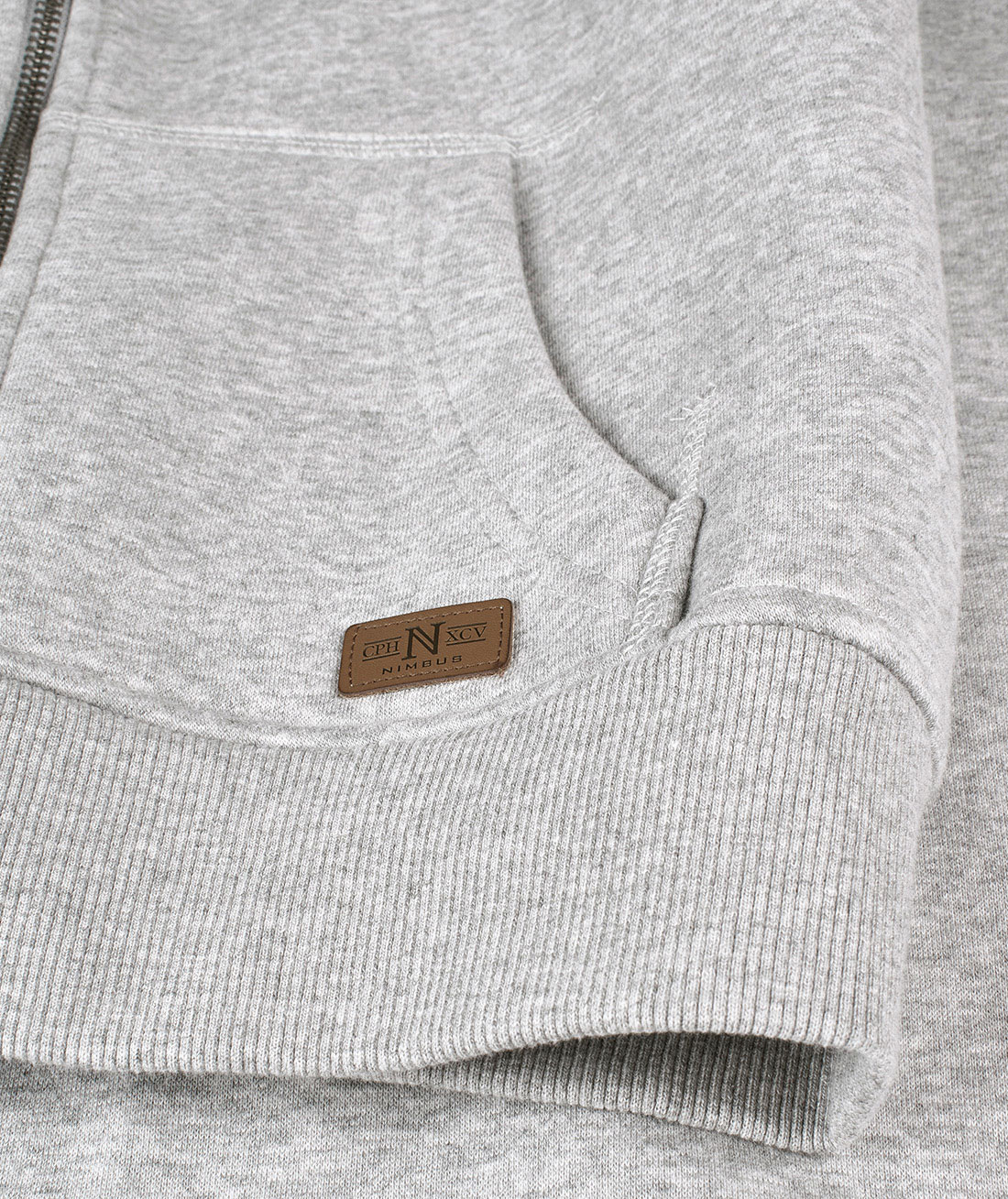 Nimbus Williamsburg hoodie med blixtl&aring;s dam, Grey melange, large image number 4