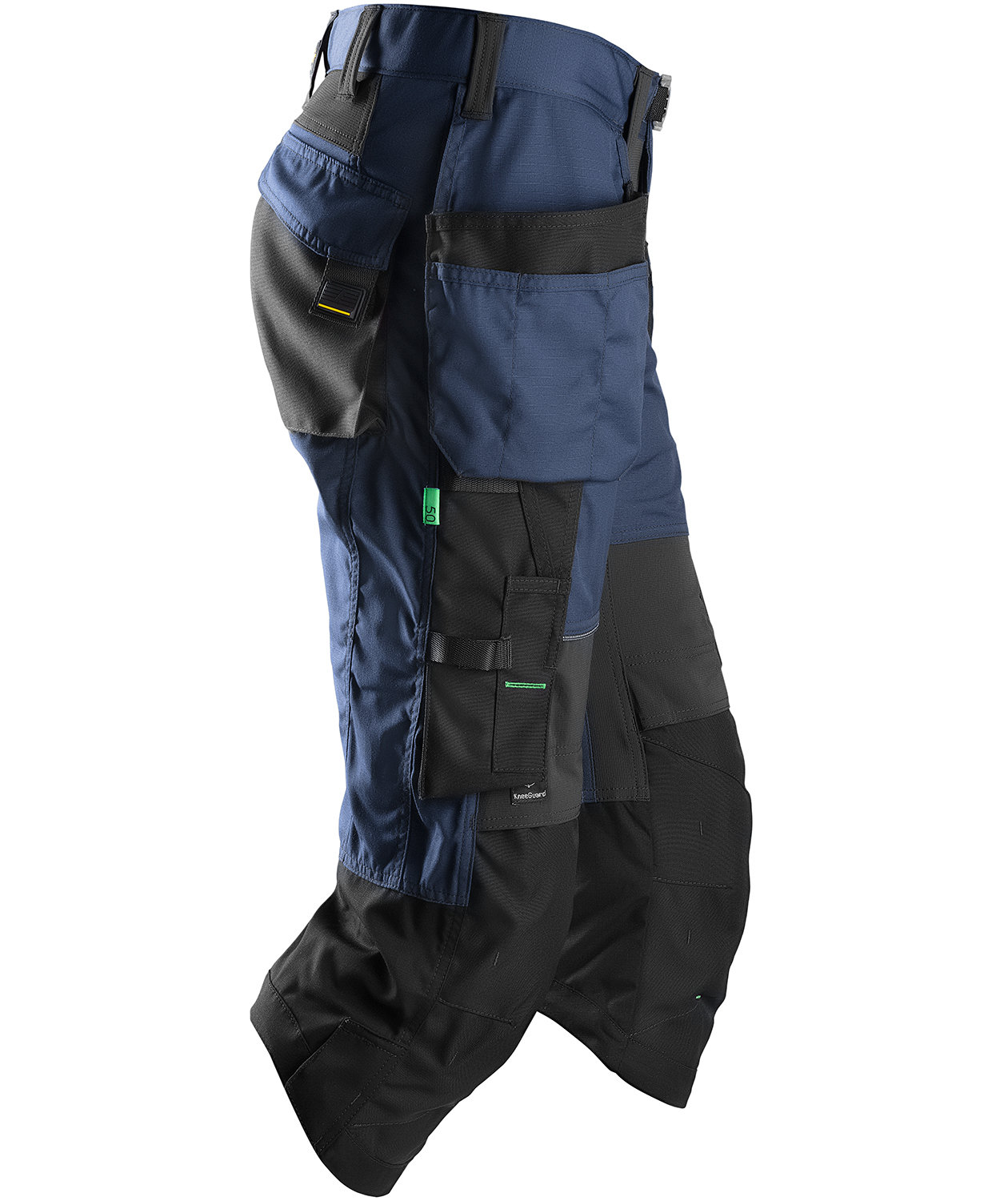 Snickers h&aring;ndverkerknickers FlexiWork 6905, Marine/Svart, large image number 3