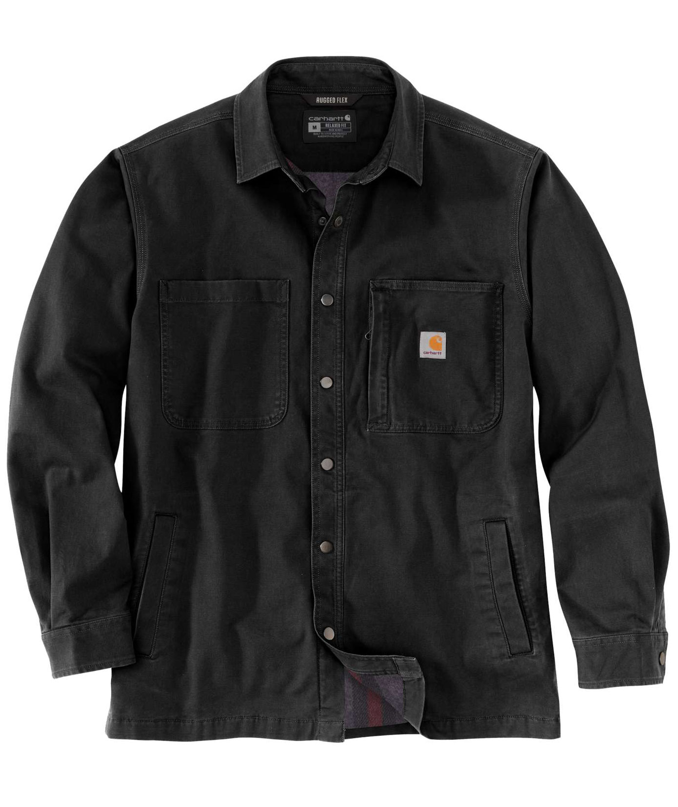 Carhartt fleece fodrad skjorta jacka, Black