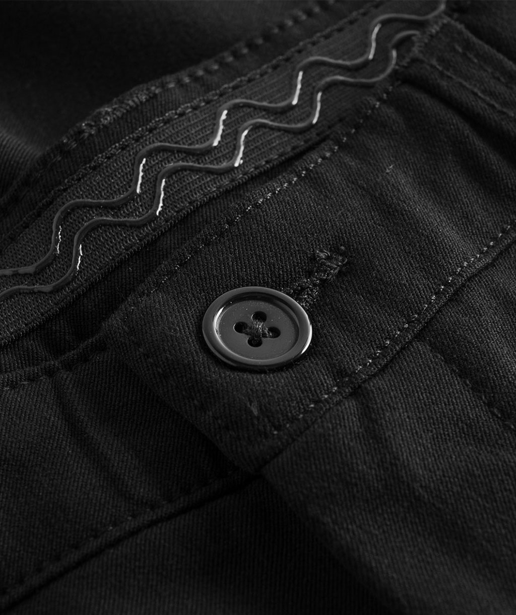 NewTurn stretch regular fit dame chinos, Sort, large image number 3