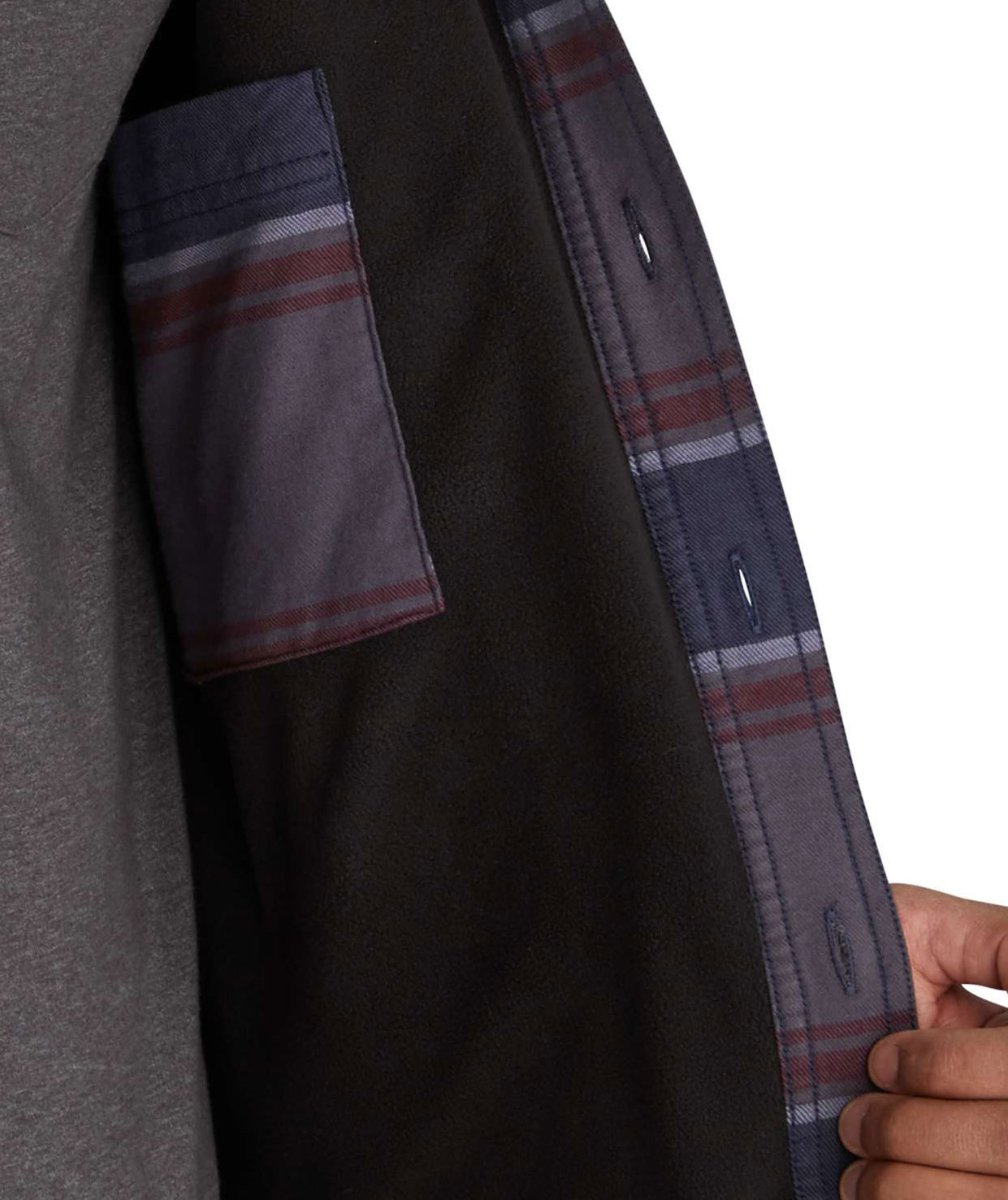 Carhartt Hamilton Gef&uuml;tterte Hemdjacke, Shadow Stripe, large image number 4