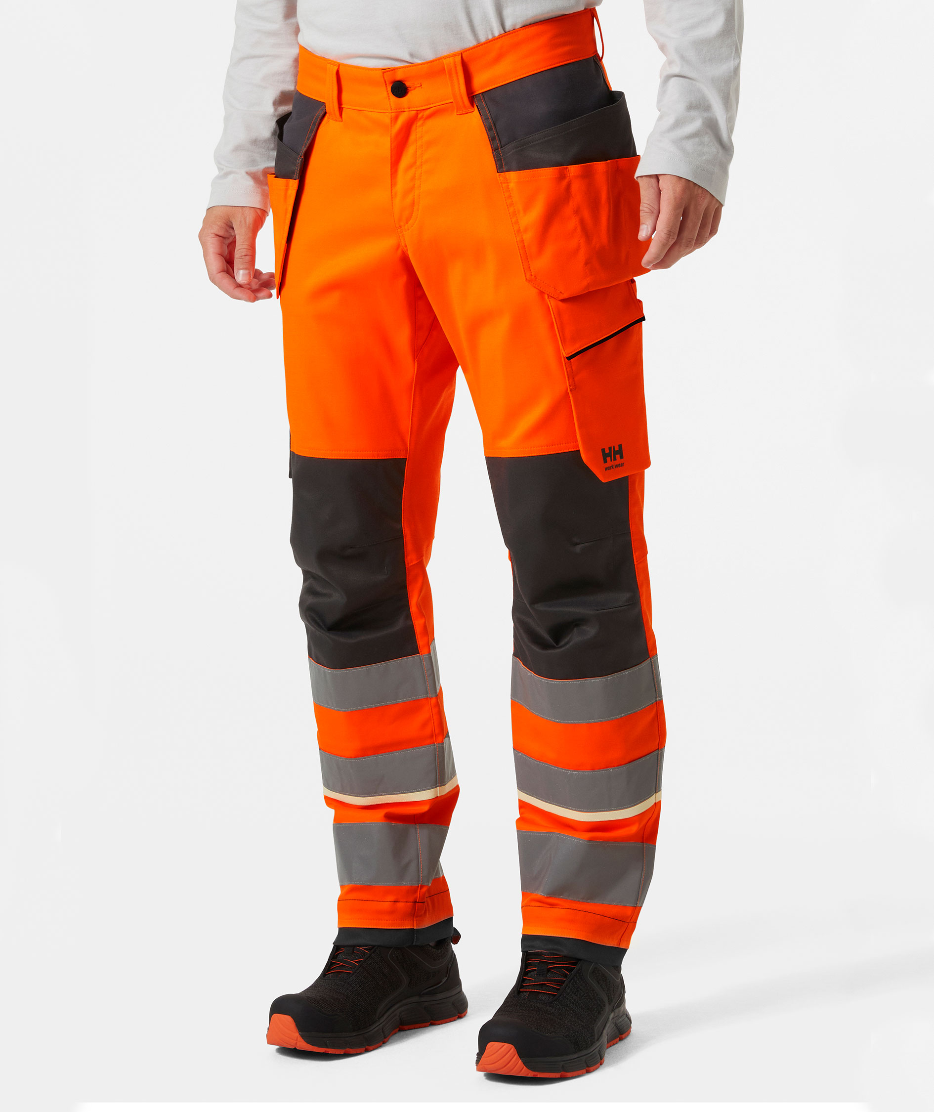 Helly Hansen UC-ME h&aring;ndverksbukse, Hi-vis Oransje/Ebony