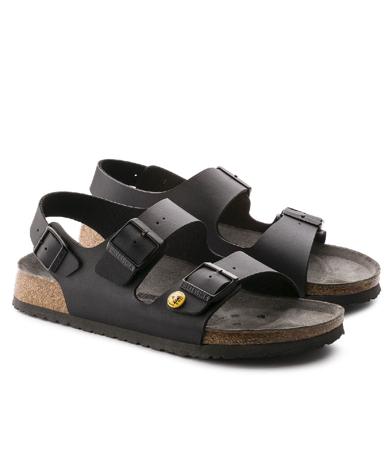 Birkenstock Milano ESD Regular Fit sandaler, Svart, large image number 4