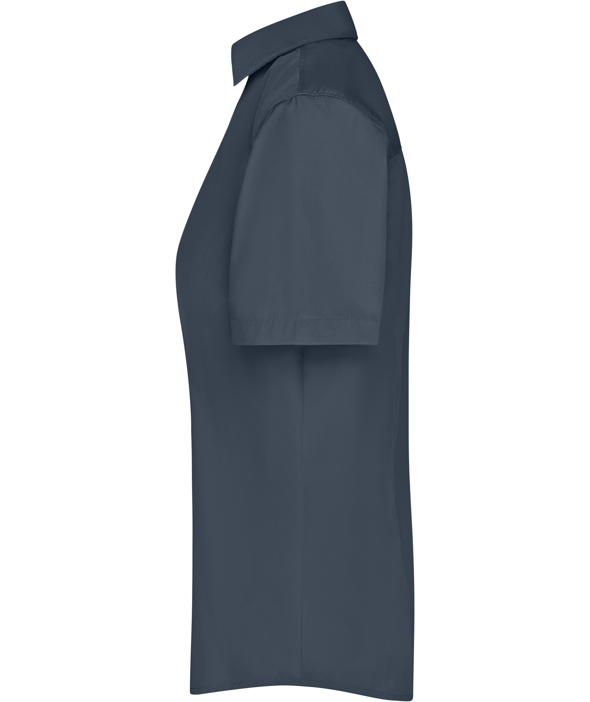 James & Nicholson kort&auml;rmad Modern fit skjorta dam, Carbon Gr&aring;, large image number 3