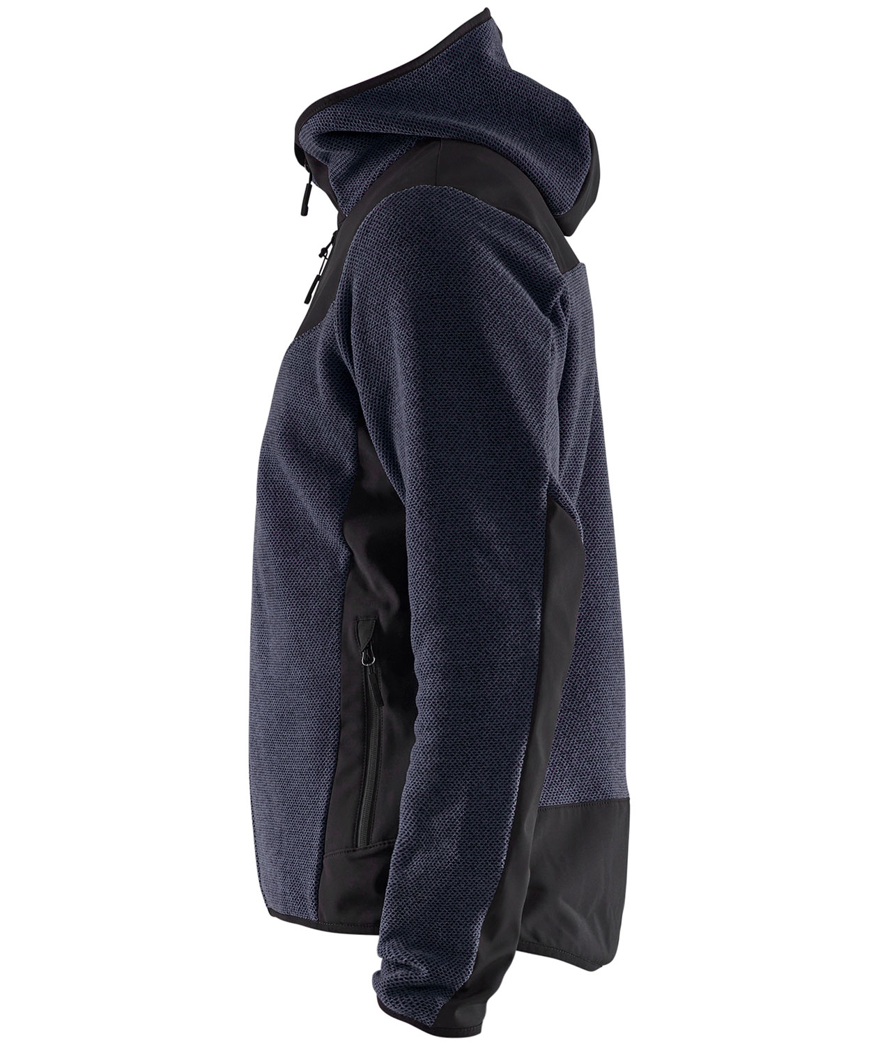 Bl&aring;kl&auml;der strikjakke, M&oslash;rk Marine/Sort, large image number 3