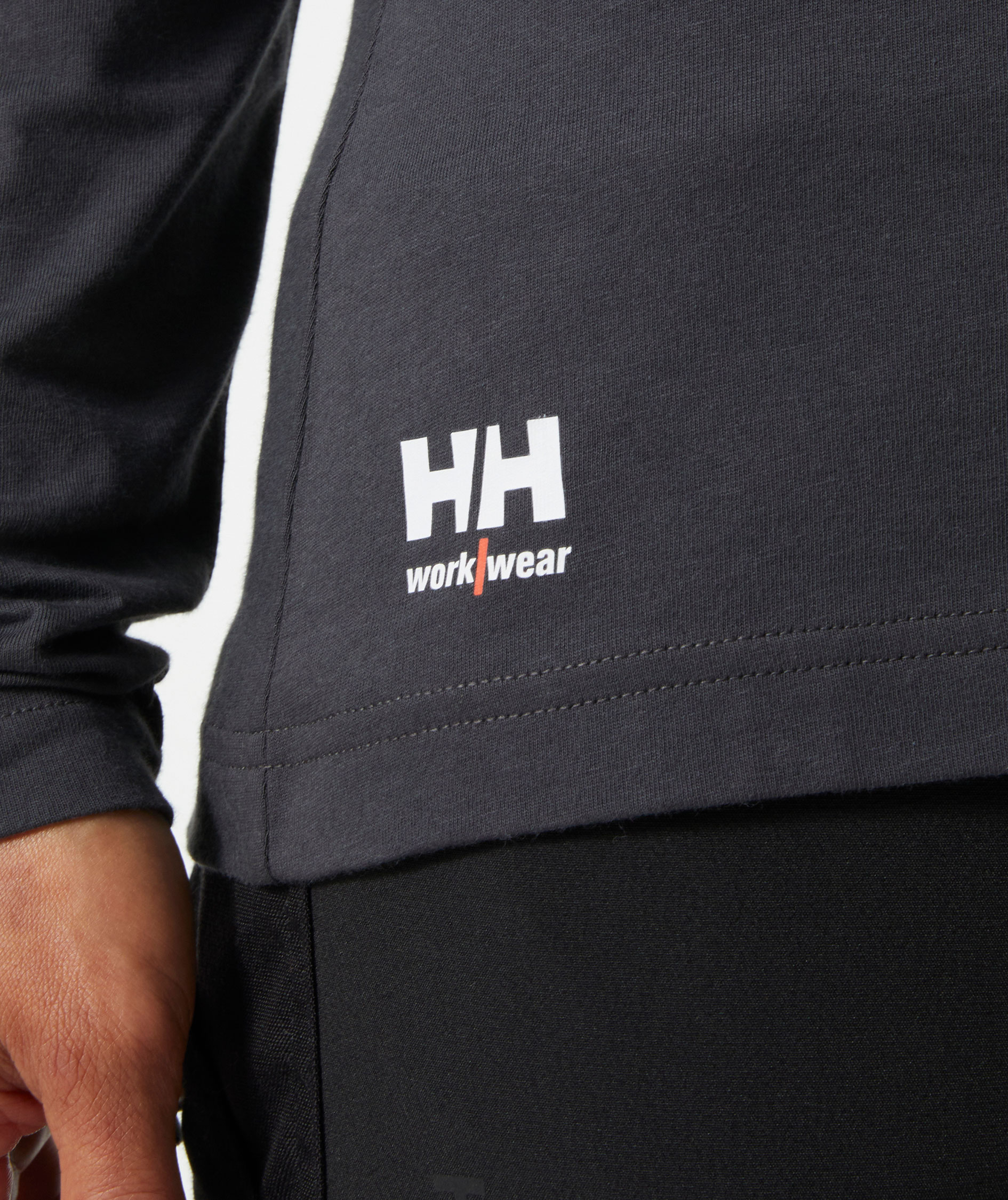 Helly Hansen Classic lang&auml;rmliges Damen T-Shirt, Dunkelgrau, large image number 5