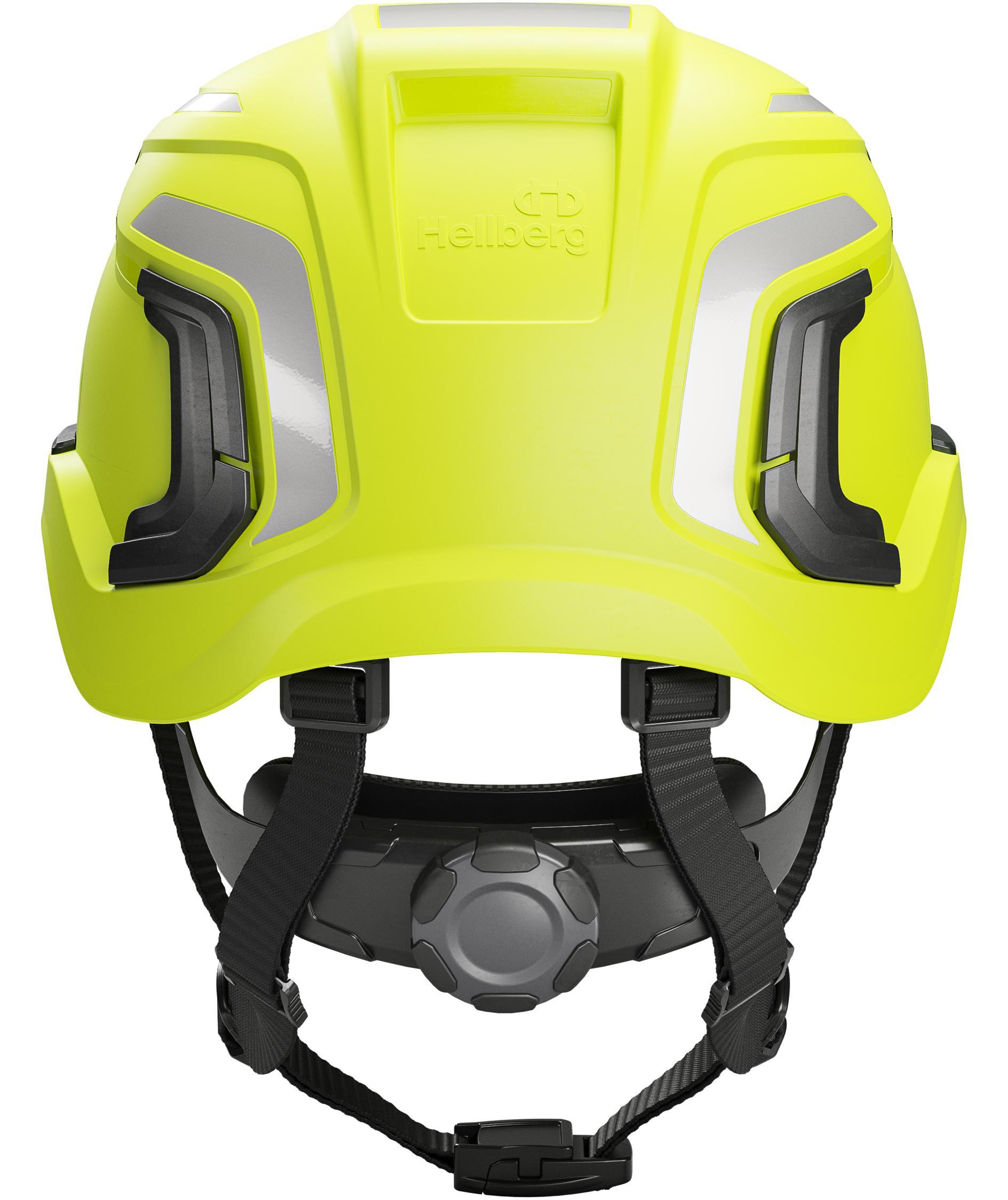 Hellberg Sector icke-ventilerad skyddshj&auml;lm, Neon gul